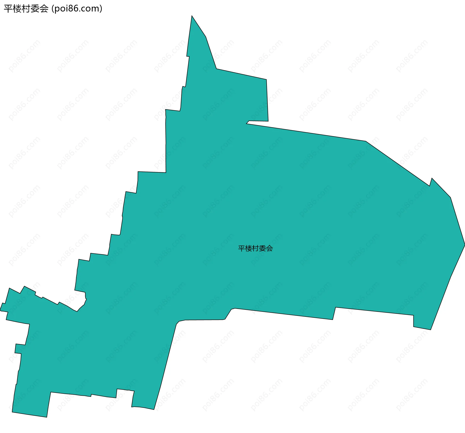 平楼村委会边界地图