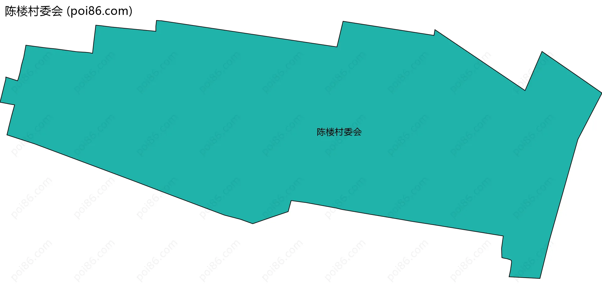 陈楼村委会边界地图