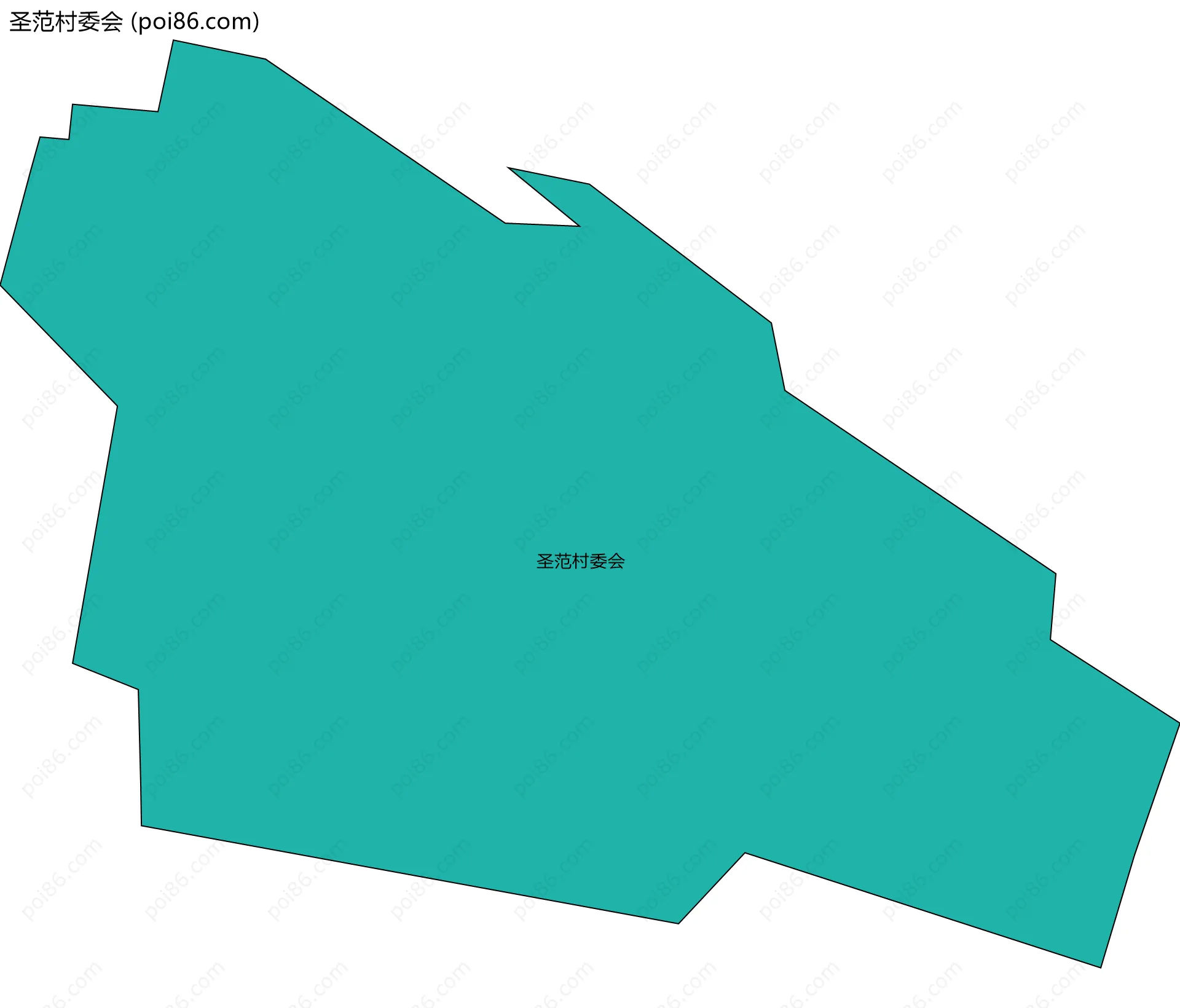 圣范村委会边界地图