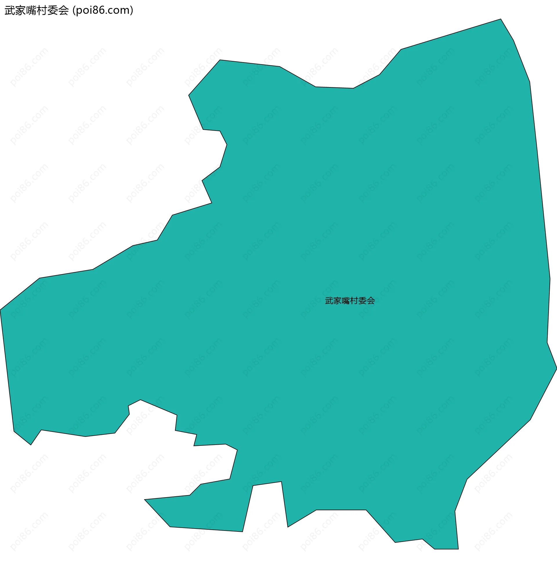武家嘴村委会边界地图