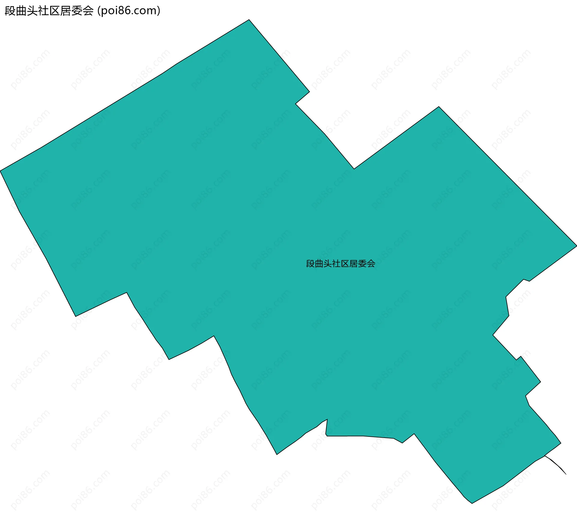 段曲头社区居委会边界地图