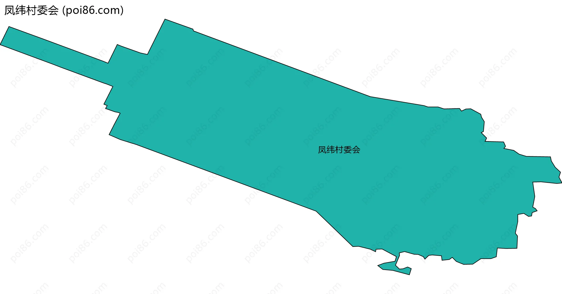 凤纬村委会边界地图