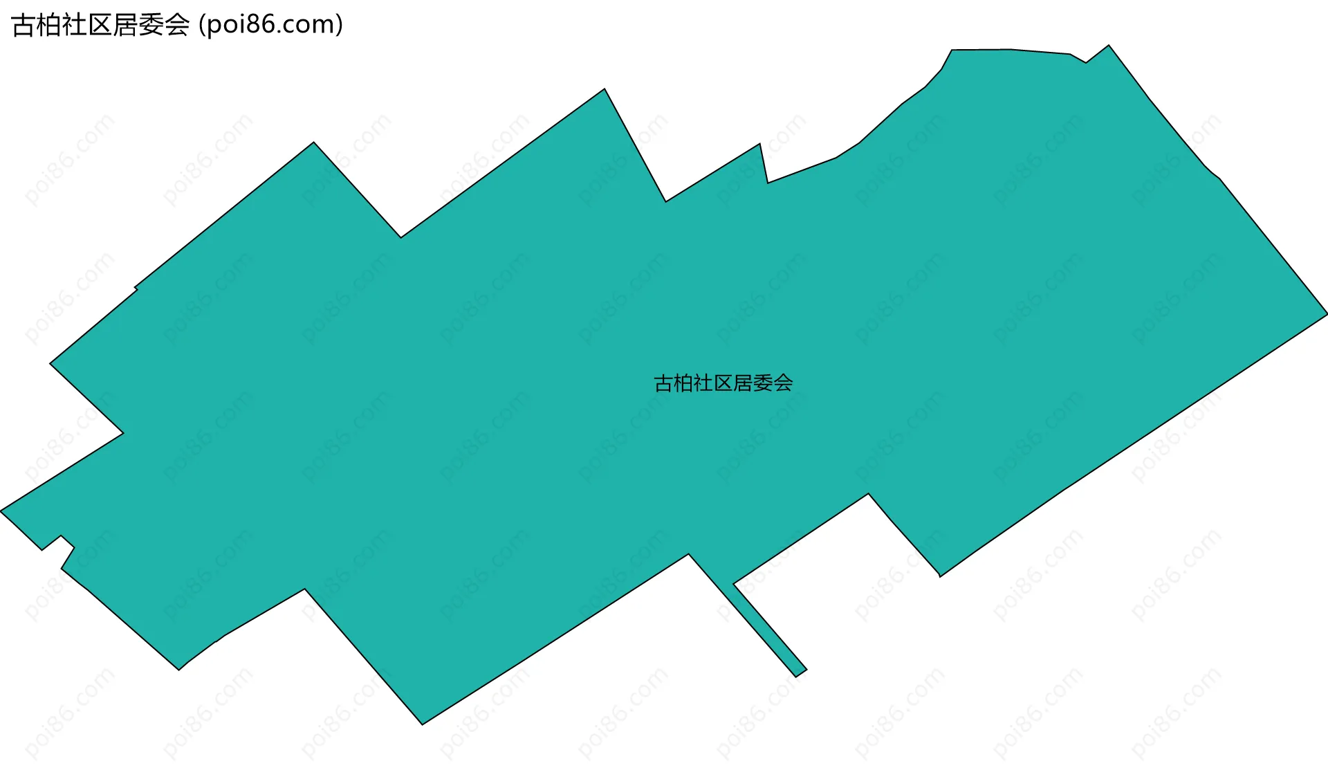 古柏社区居委会边界地图