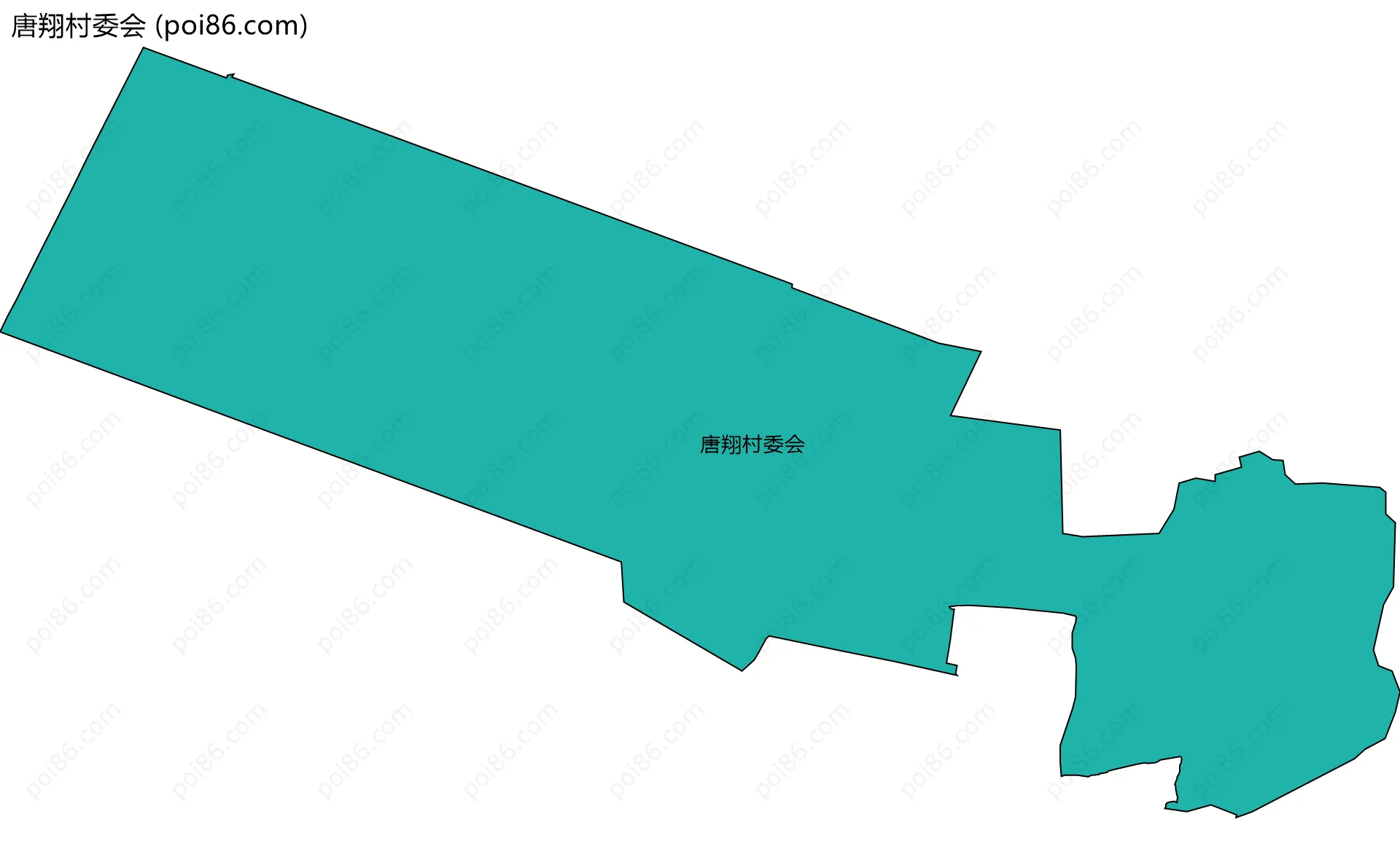 唐翔村委会边界地图