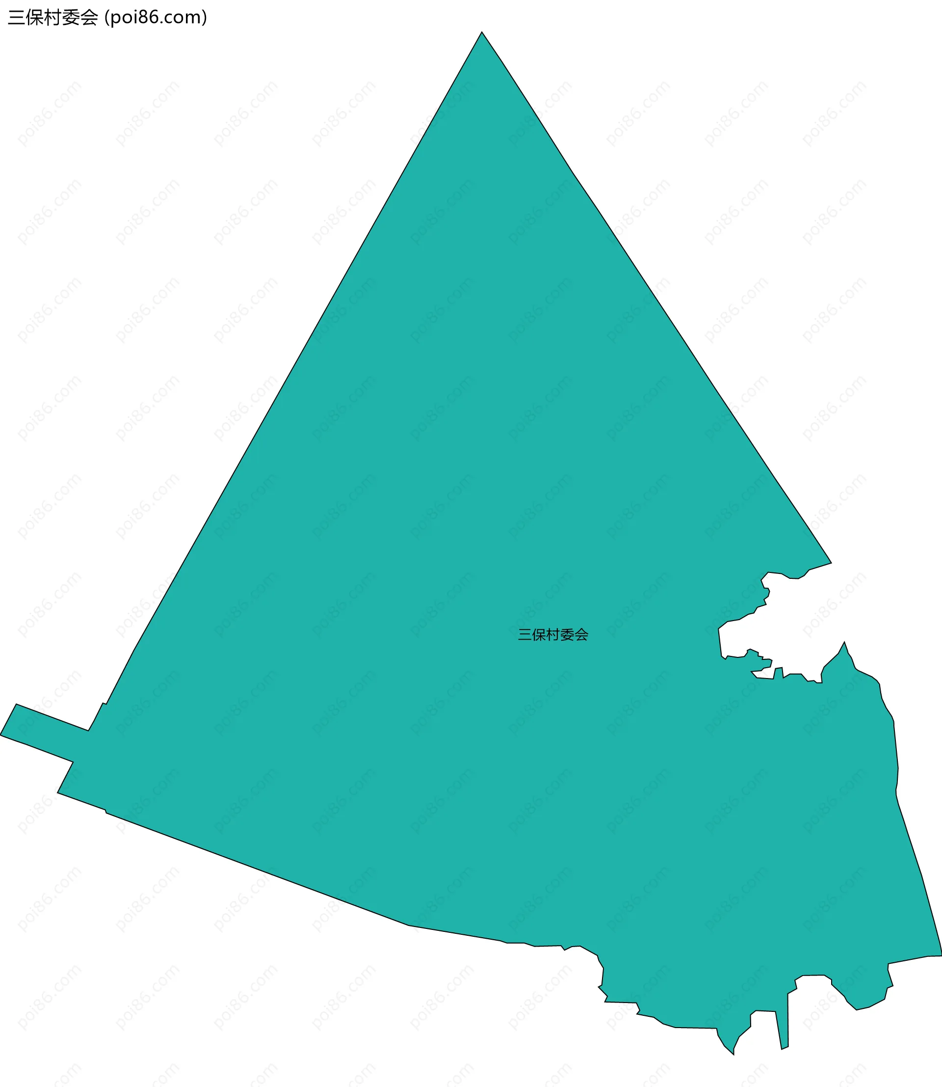 三保村委会边界地图