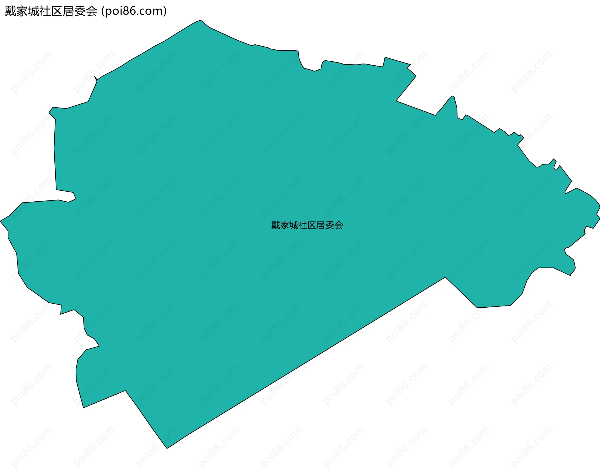 戴家城社区居委会边界地图
