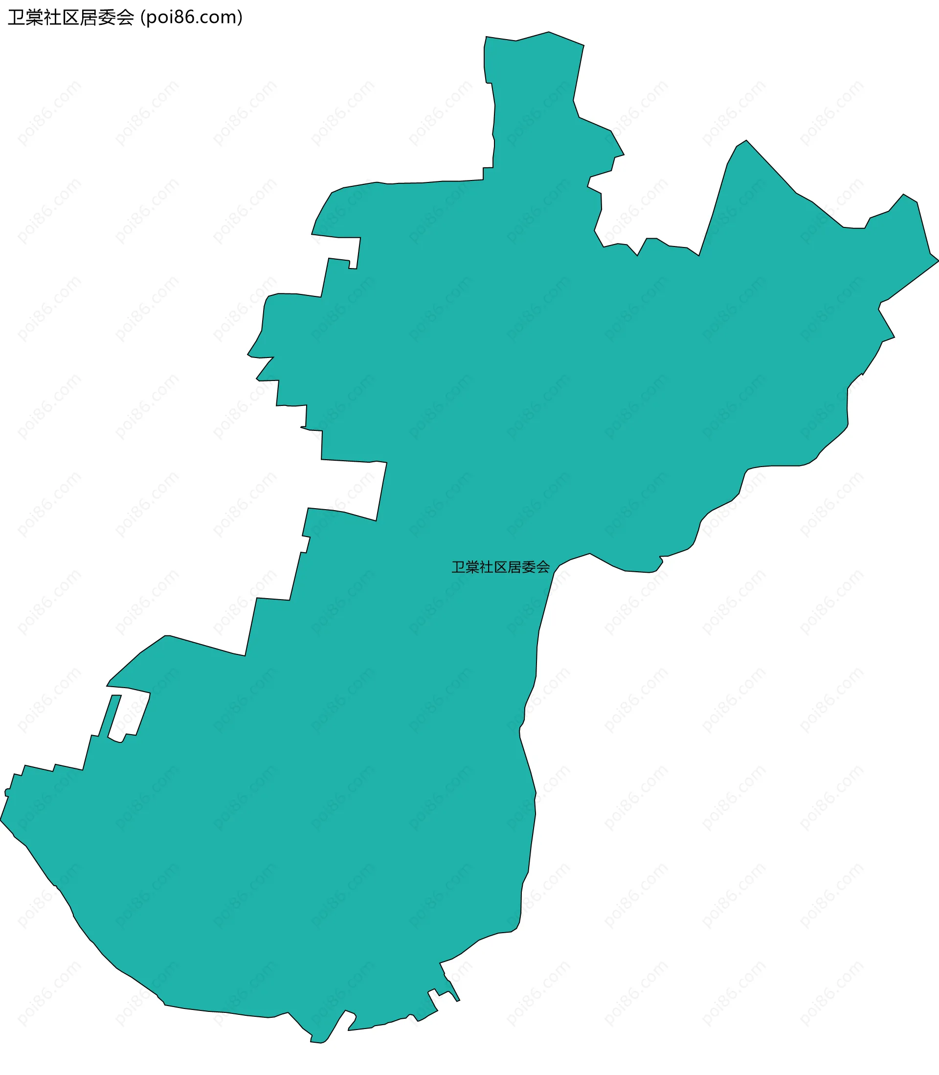 卫棠社区居委会边界地图