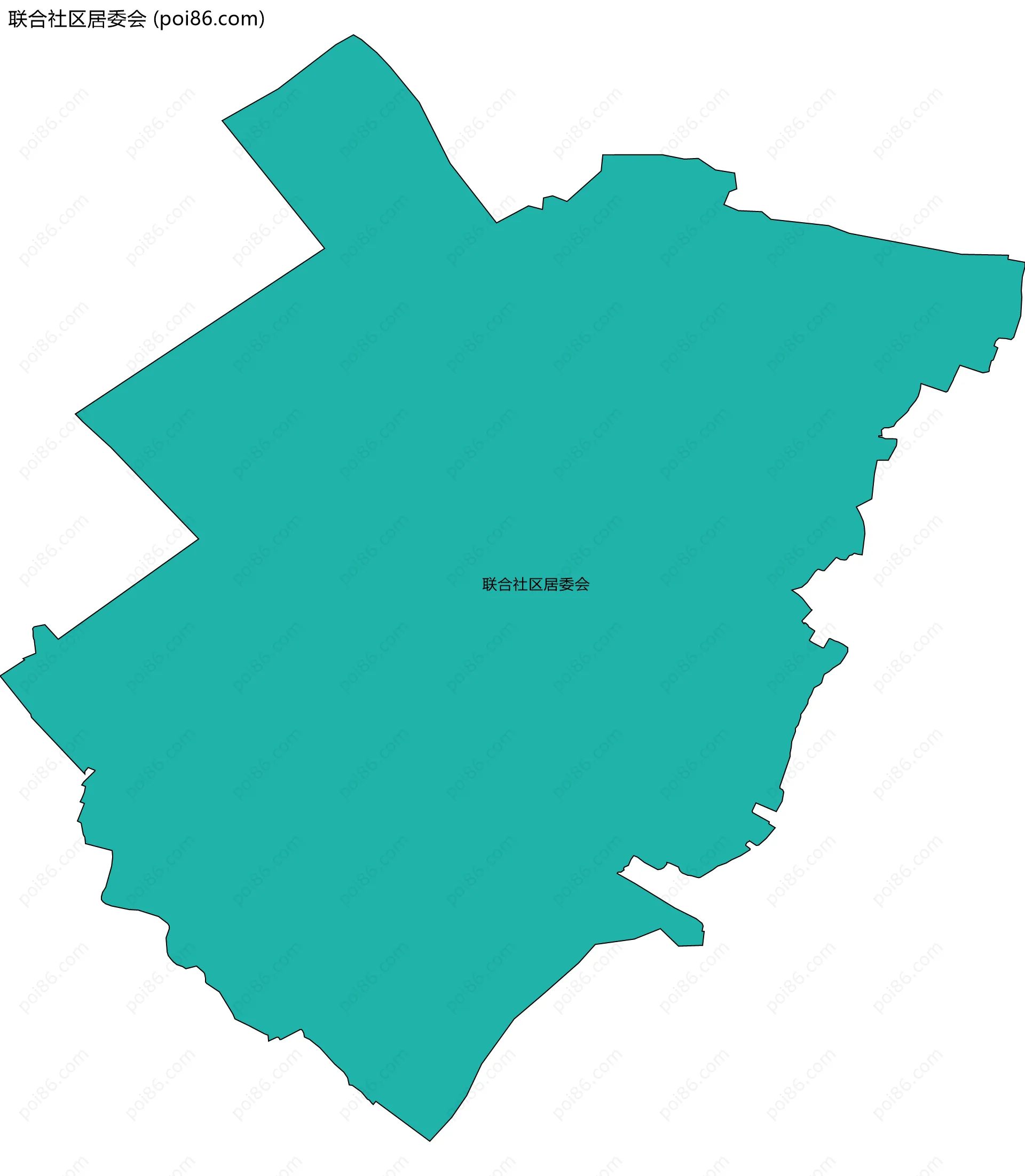联合社区居委会边界地图