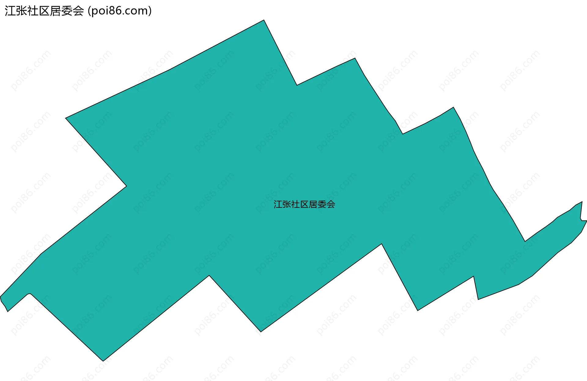 江张社区居委会边界地图