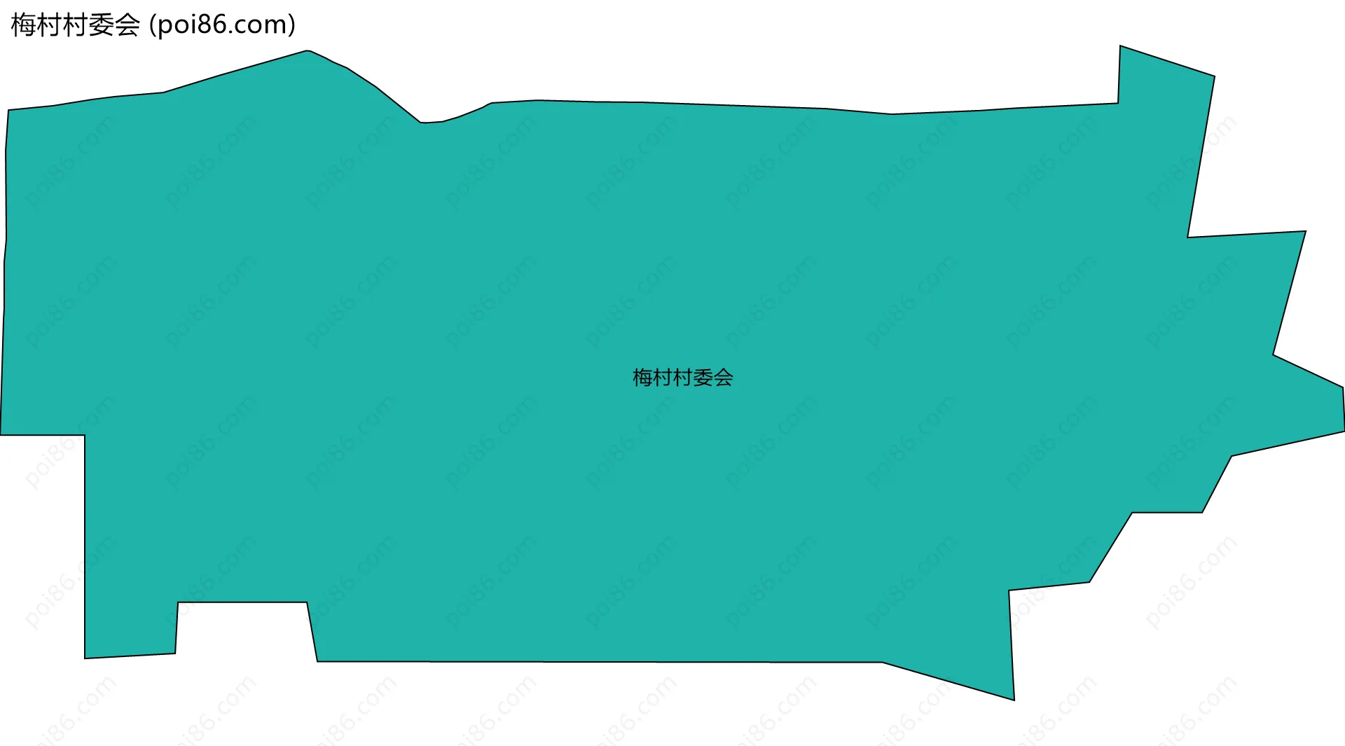 梅村村委会边界地图