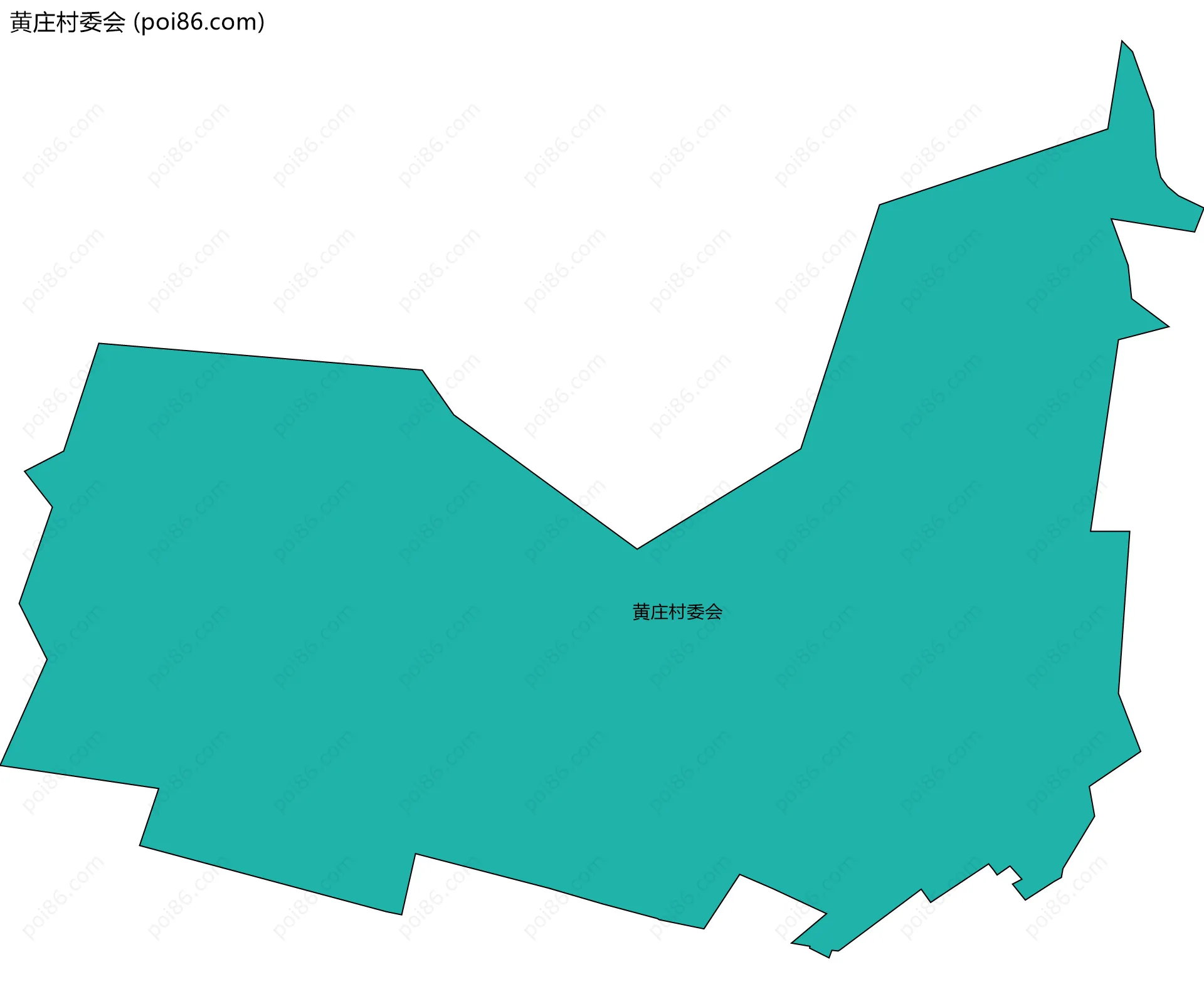 黄庄村委会边界地图