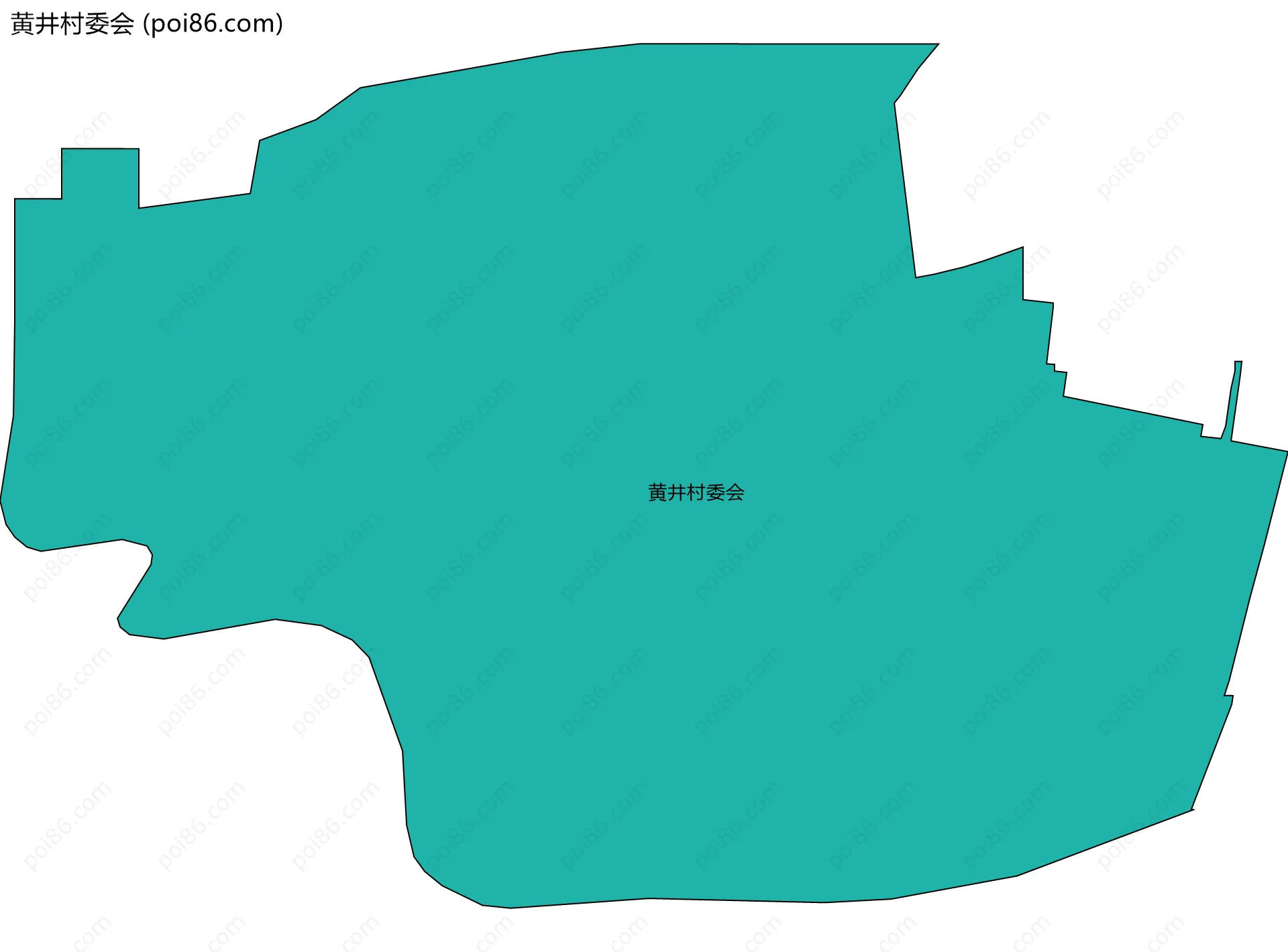 黄井村委会边界地图