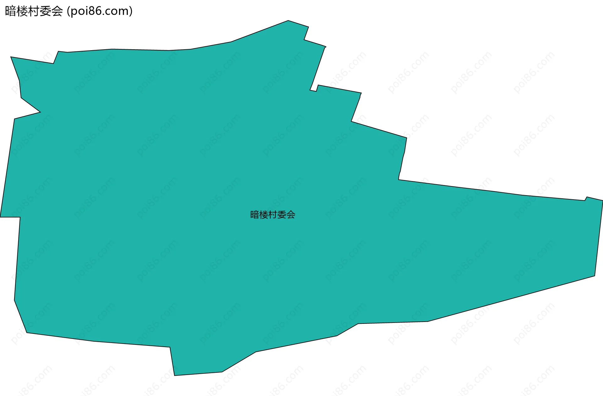 暗楼村委会边界地图