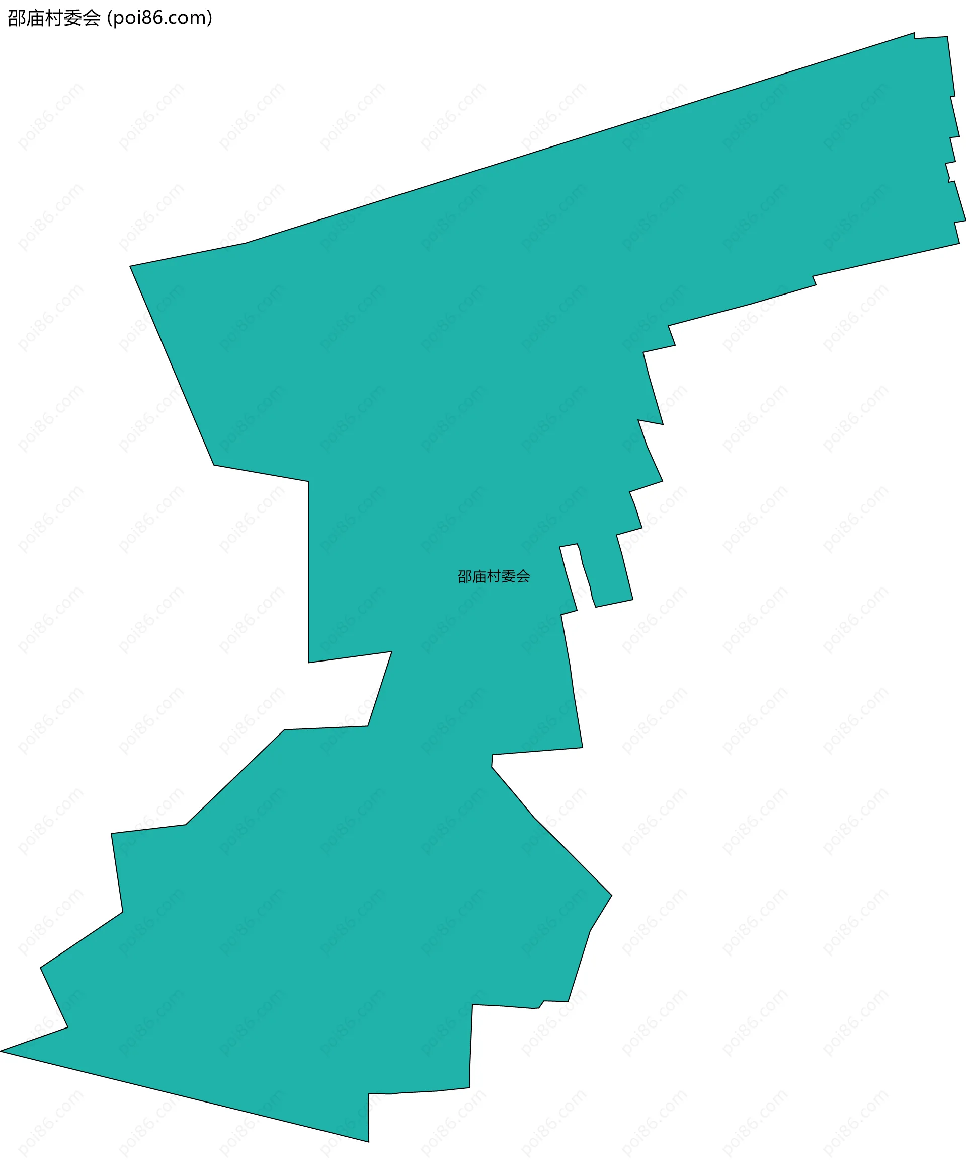 邵庙村委会边界地图