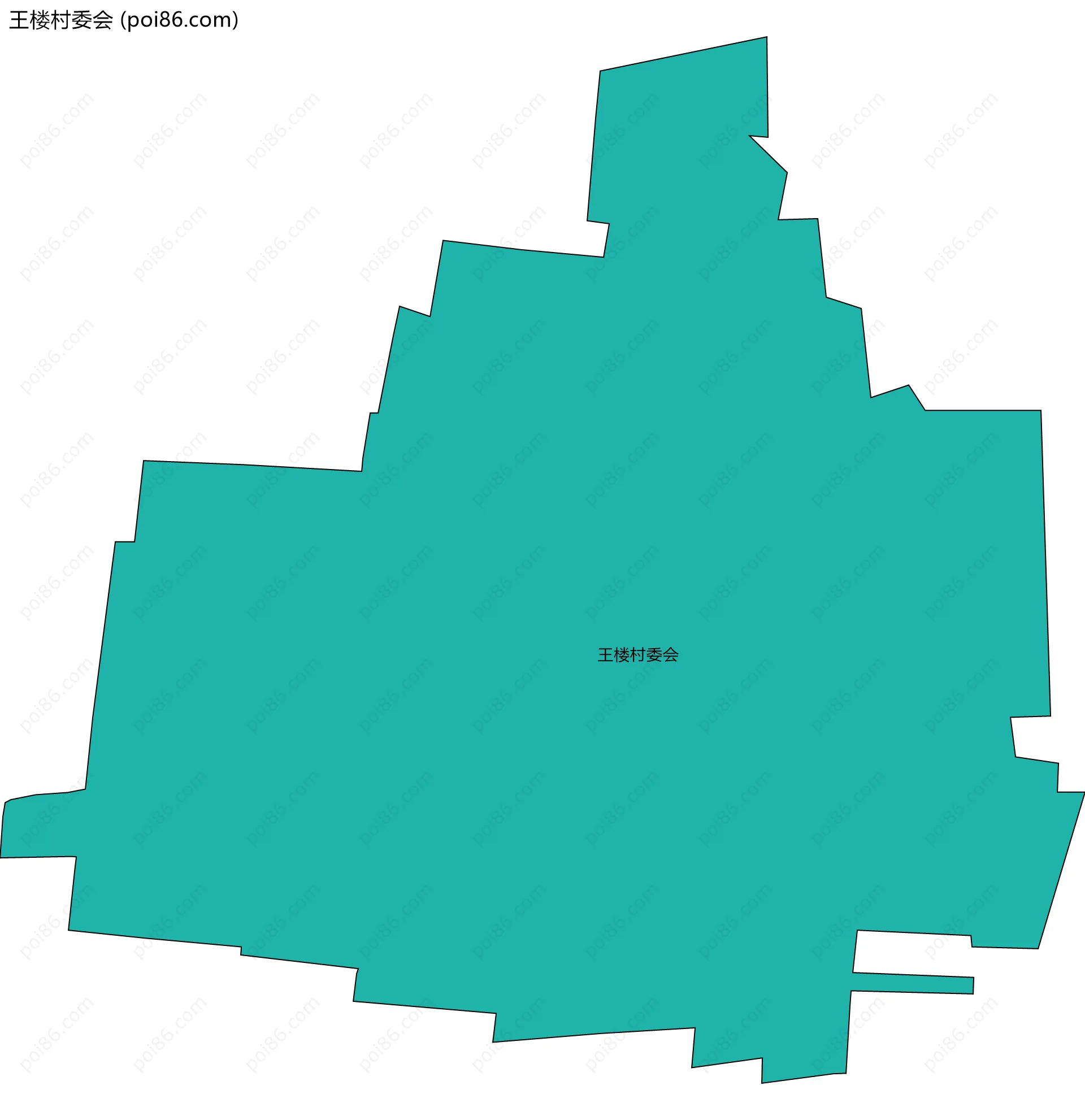 王楼村委会边界地图