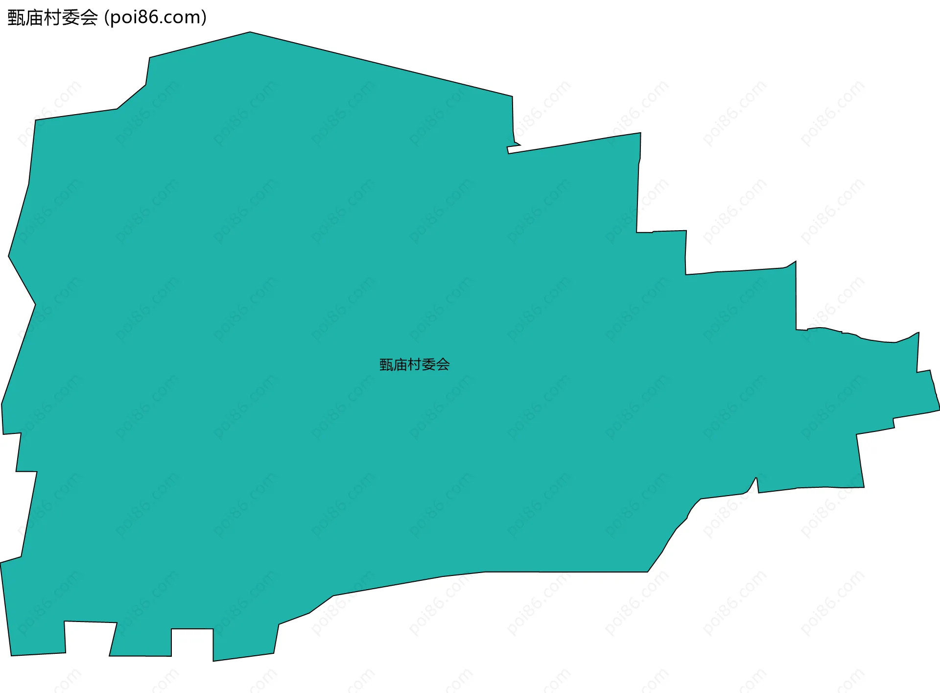 甄庙村委会边界地图