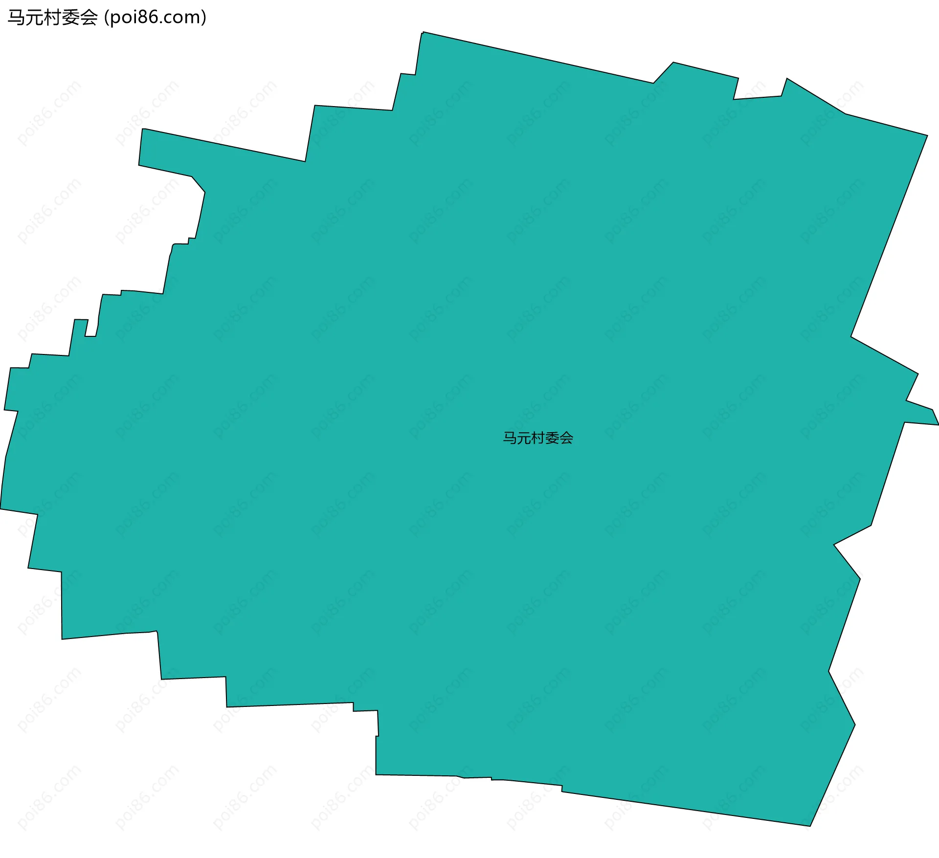 马元村委会边界地图