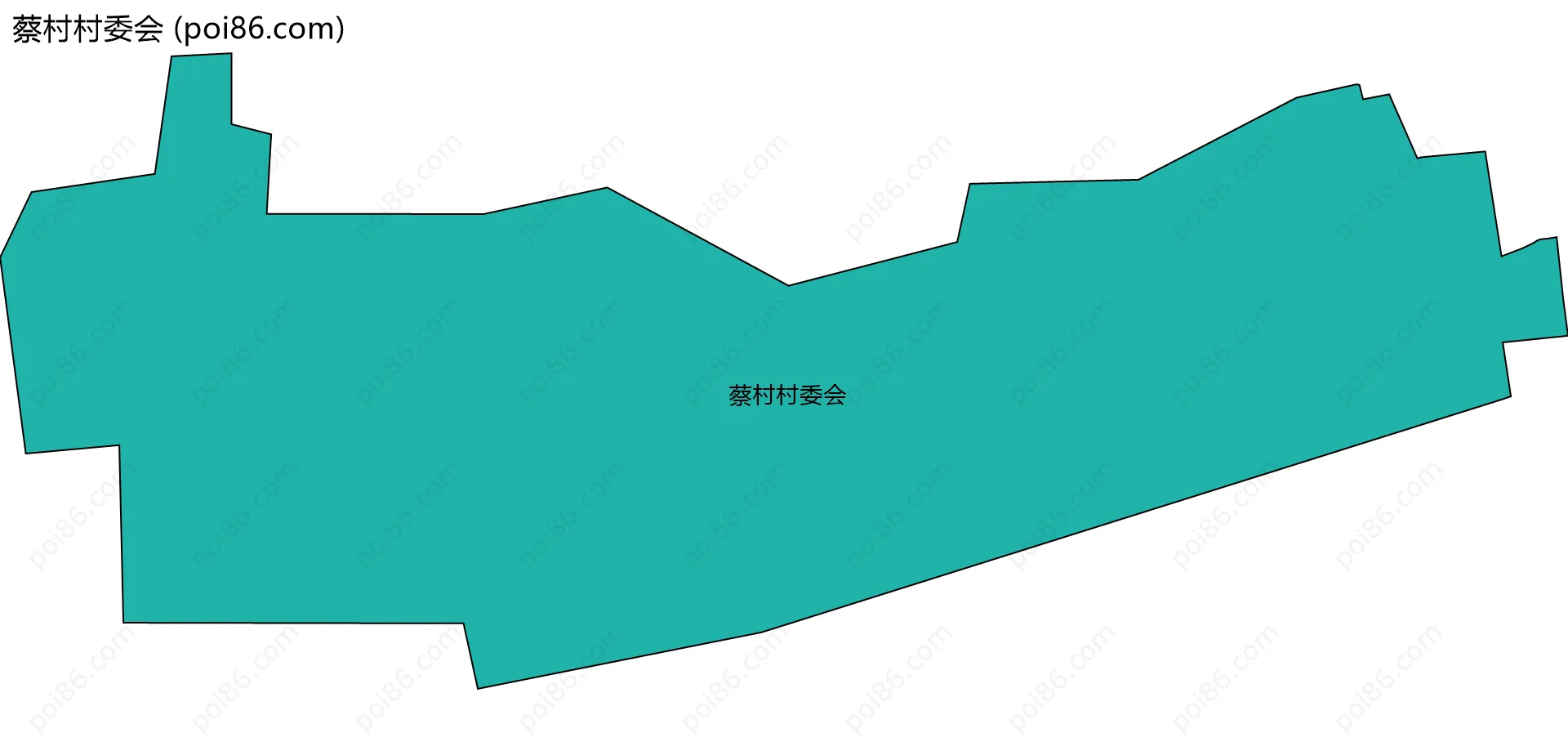 蔡村村委会边界地图