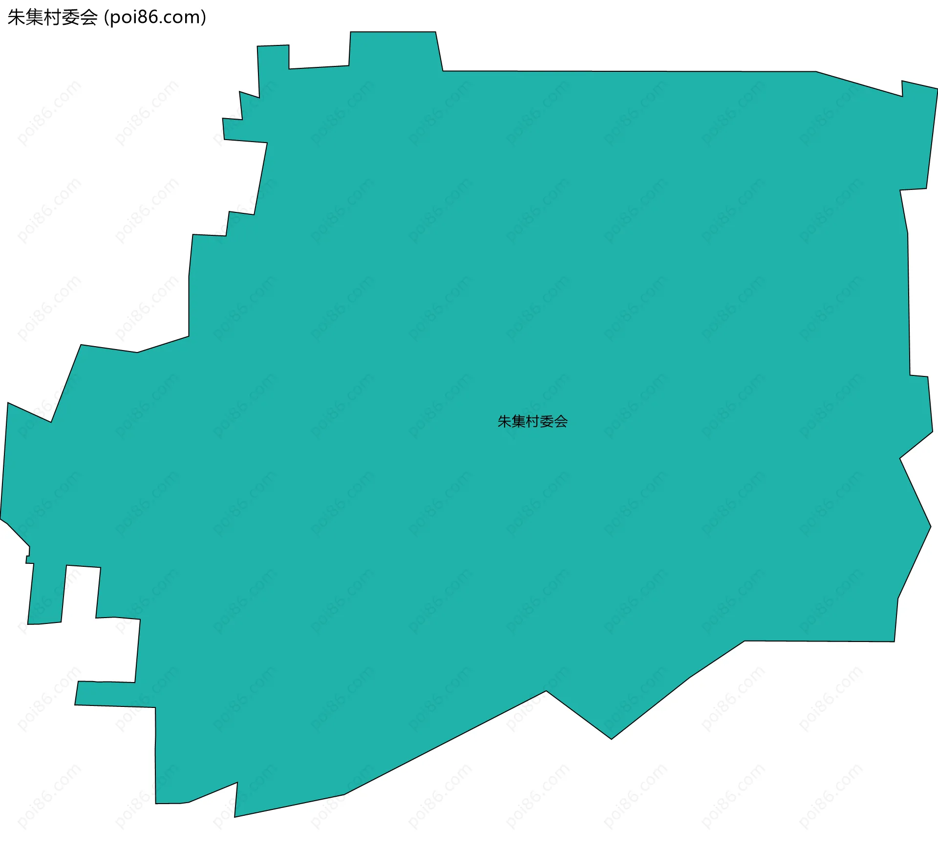 朱集村委会边界地图