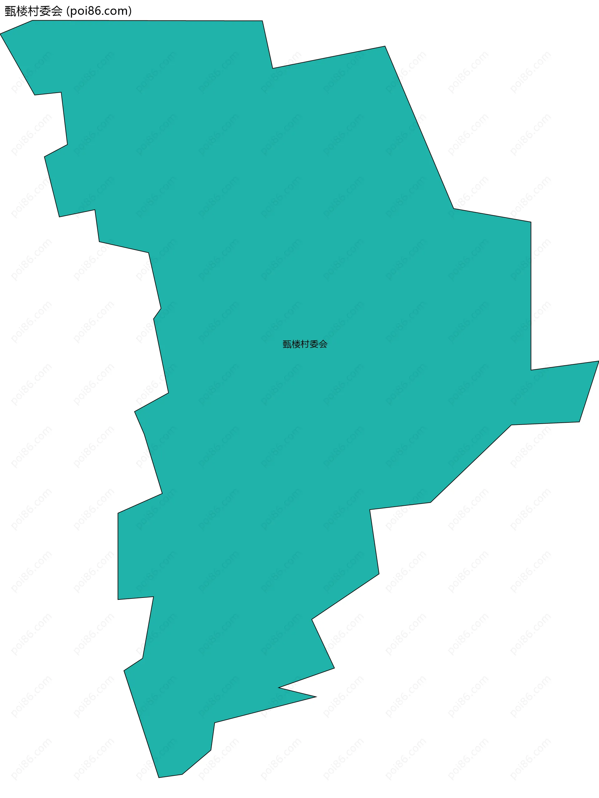 甄楼村委会边界地图