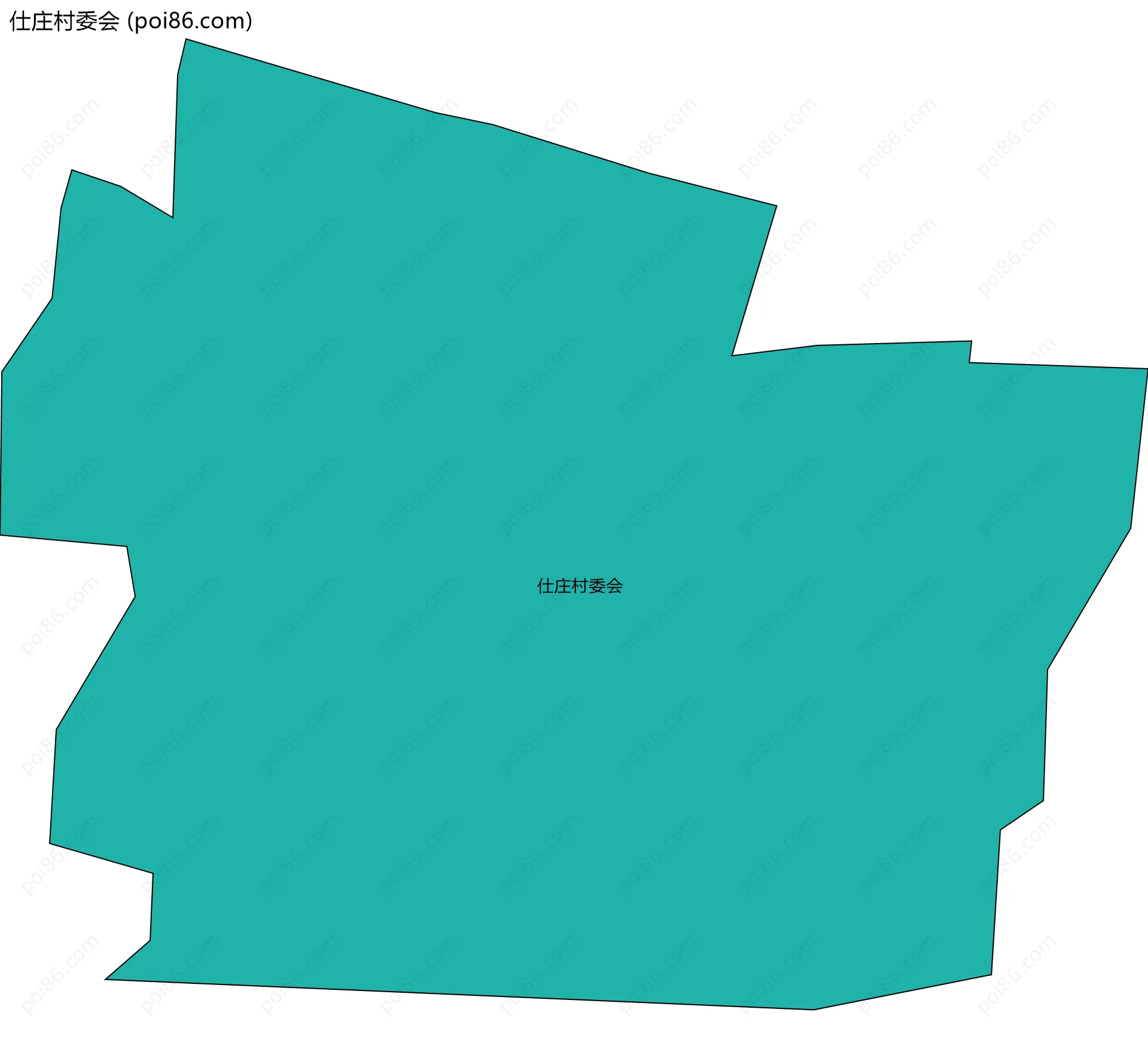 仕庄村委会边界地图