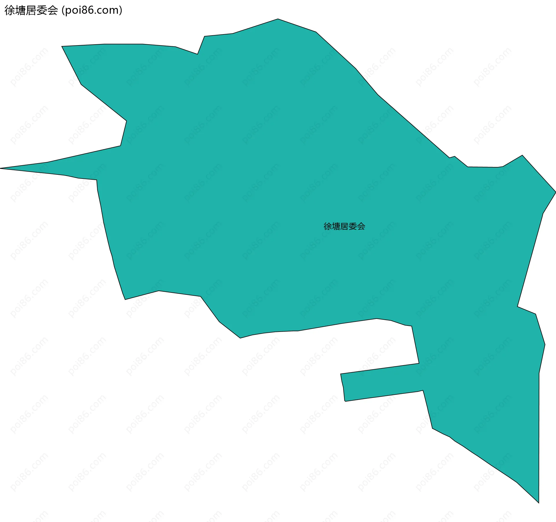徐塘居委会边界地图