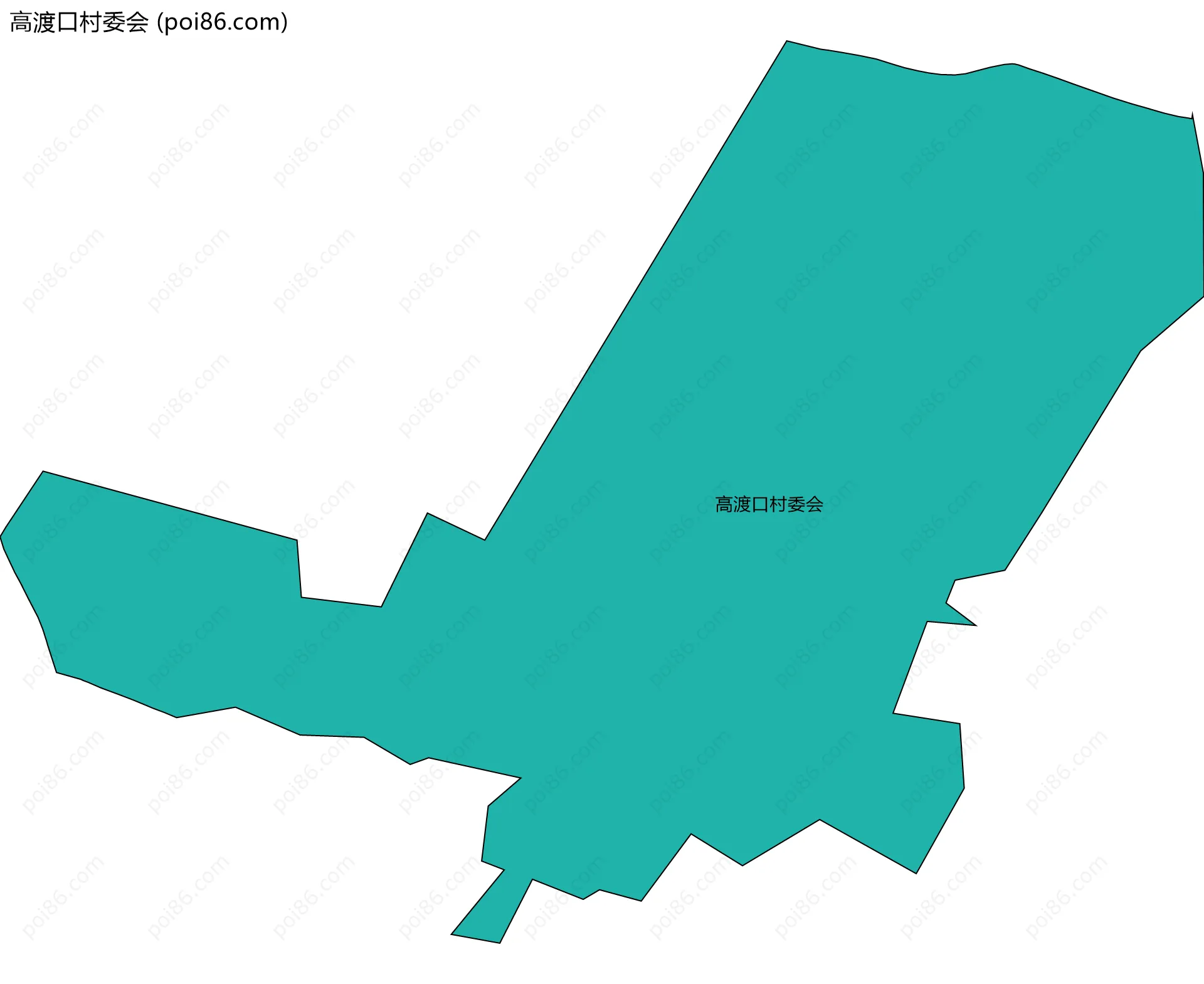高渡口村委会边界地图