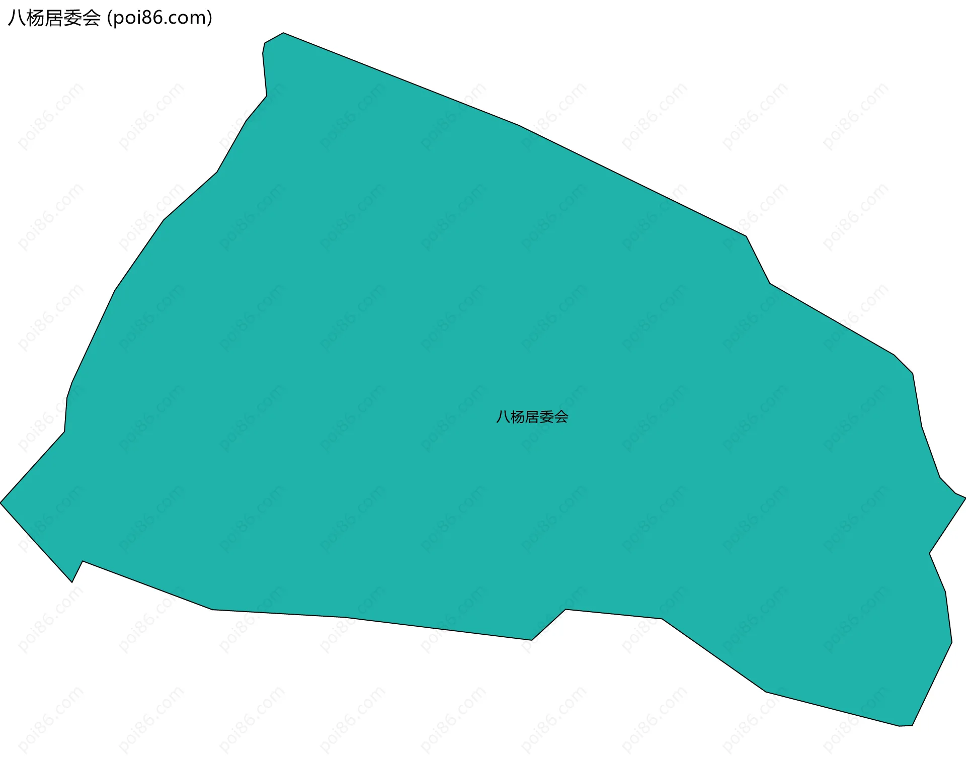 八杨居委会边界地图