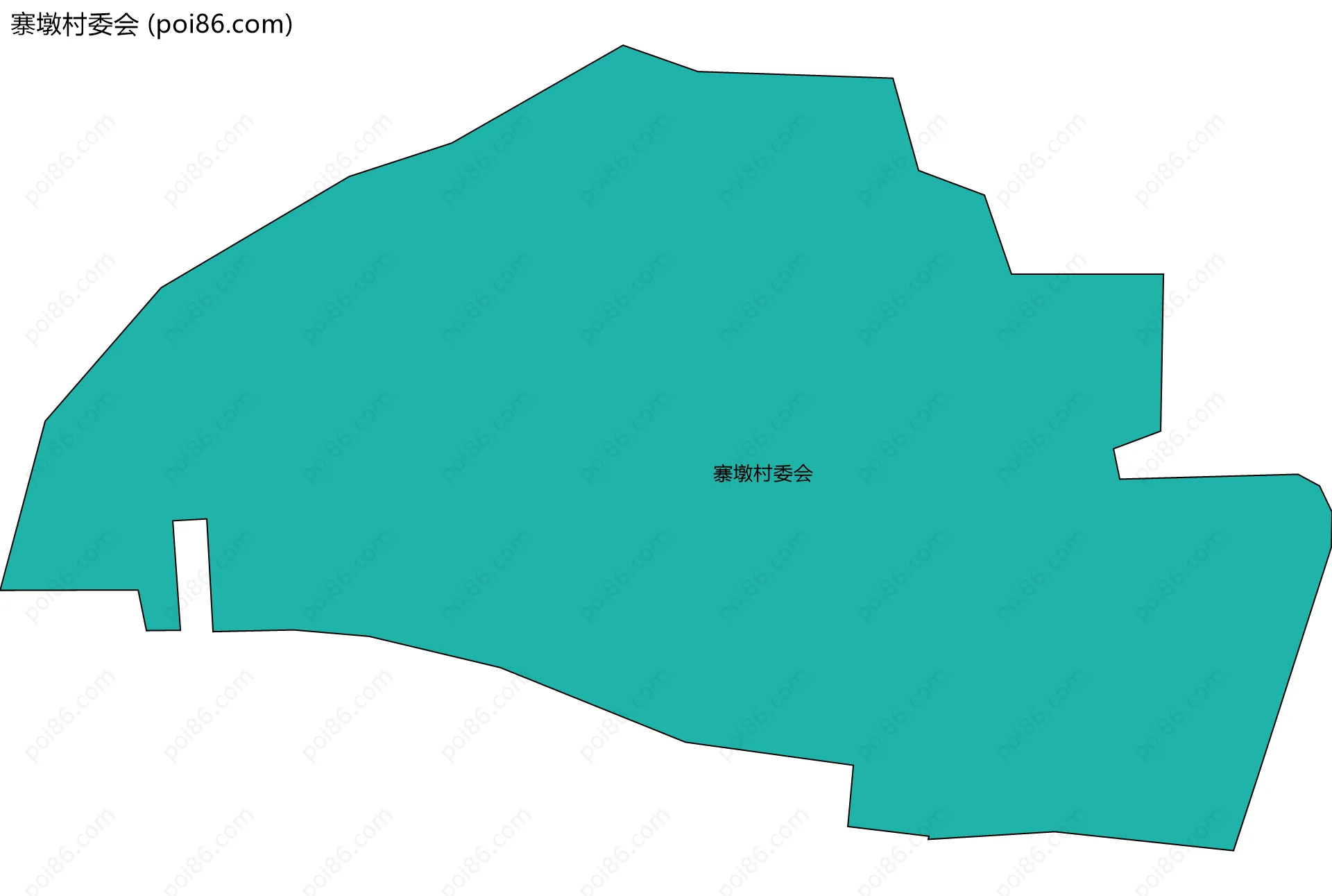 寨墩村委会边界地图