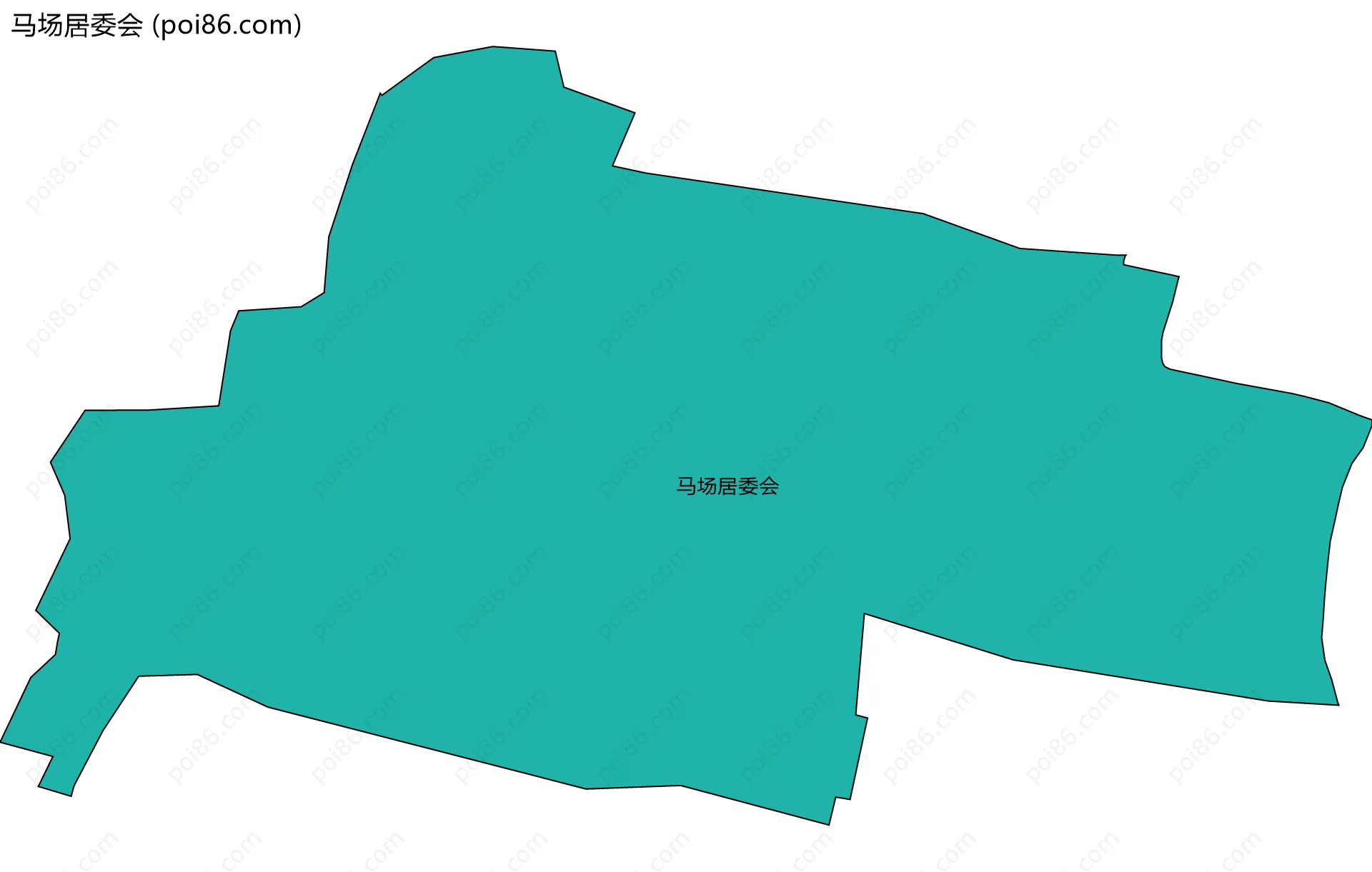 马场居委会边界地图