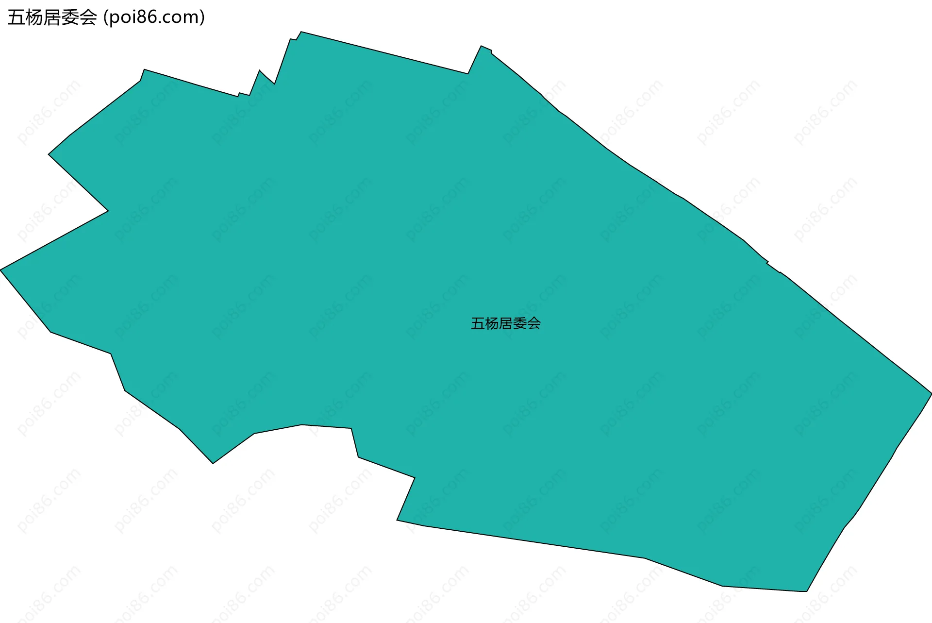 五杨居委会边界地图