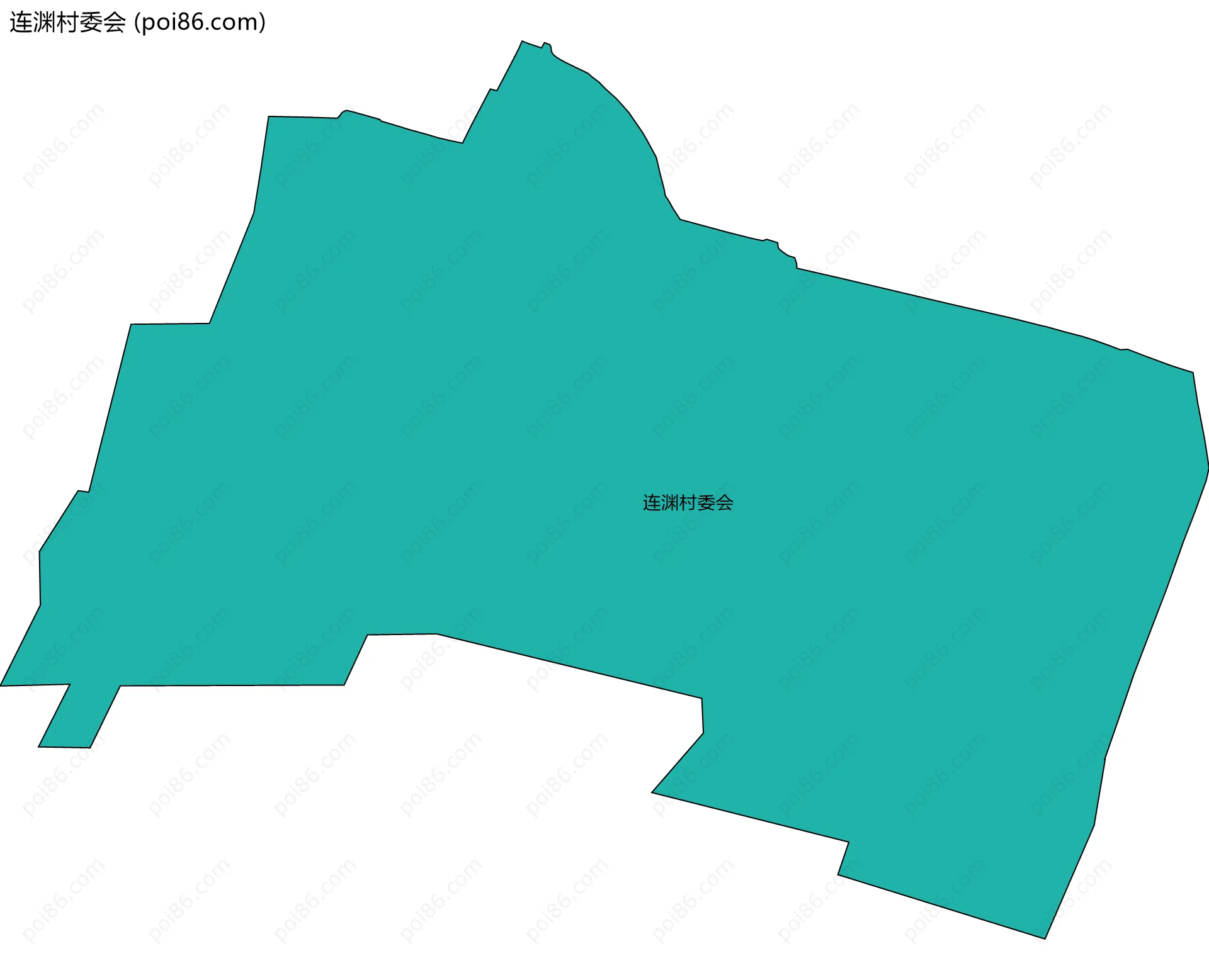 连渊村委会边界地图