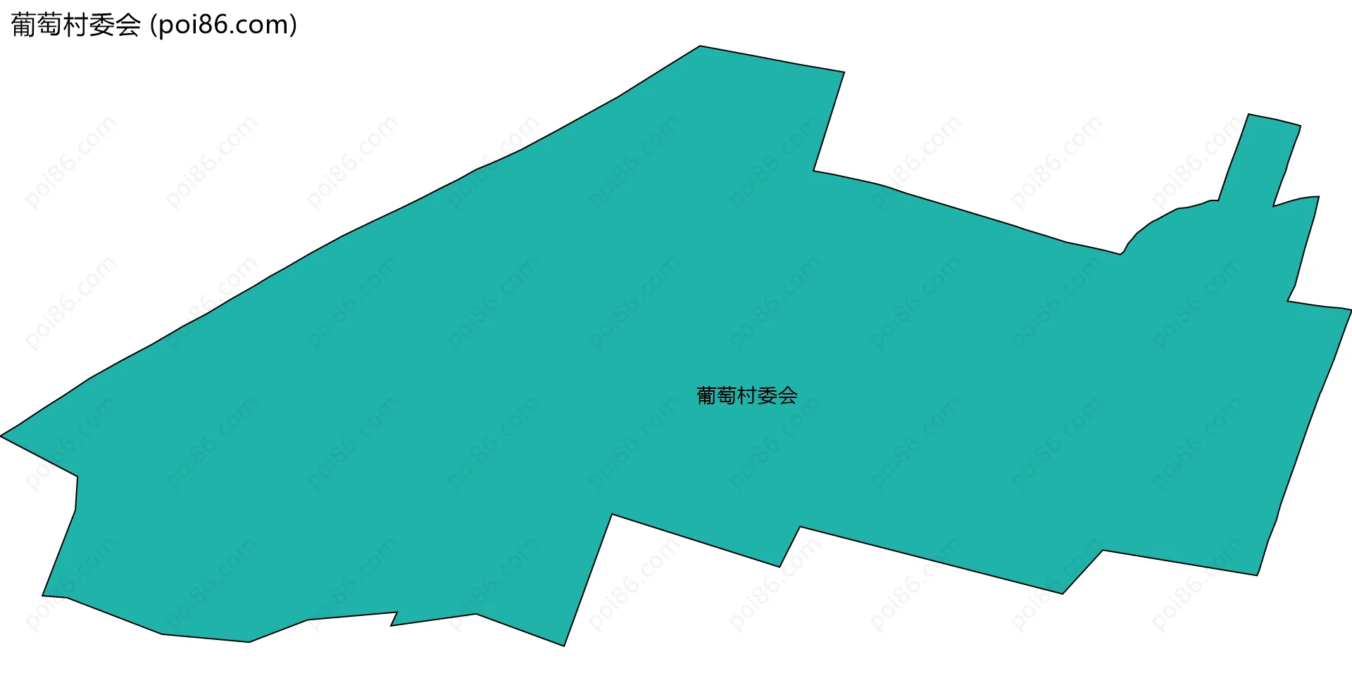 葡萄村委会边界地图