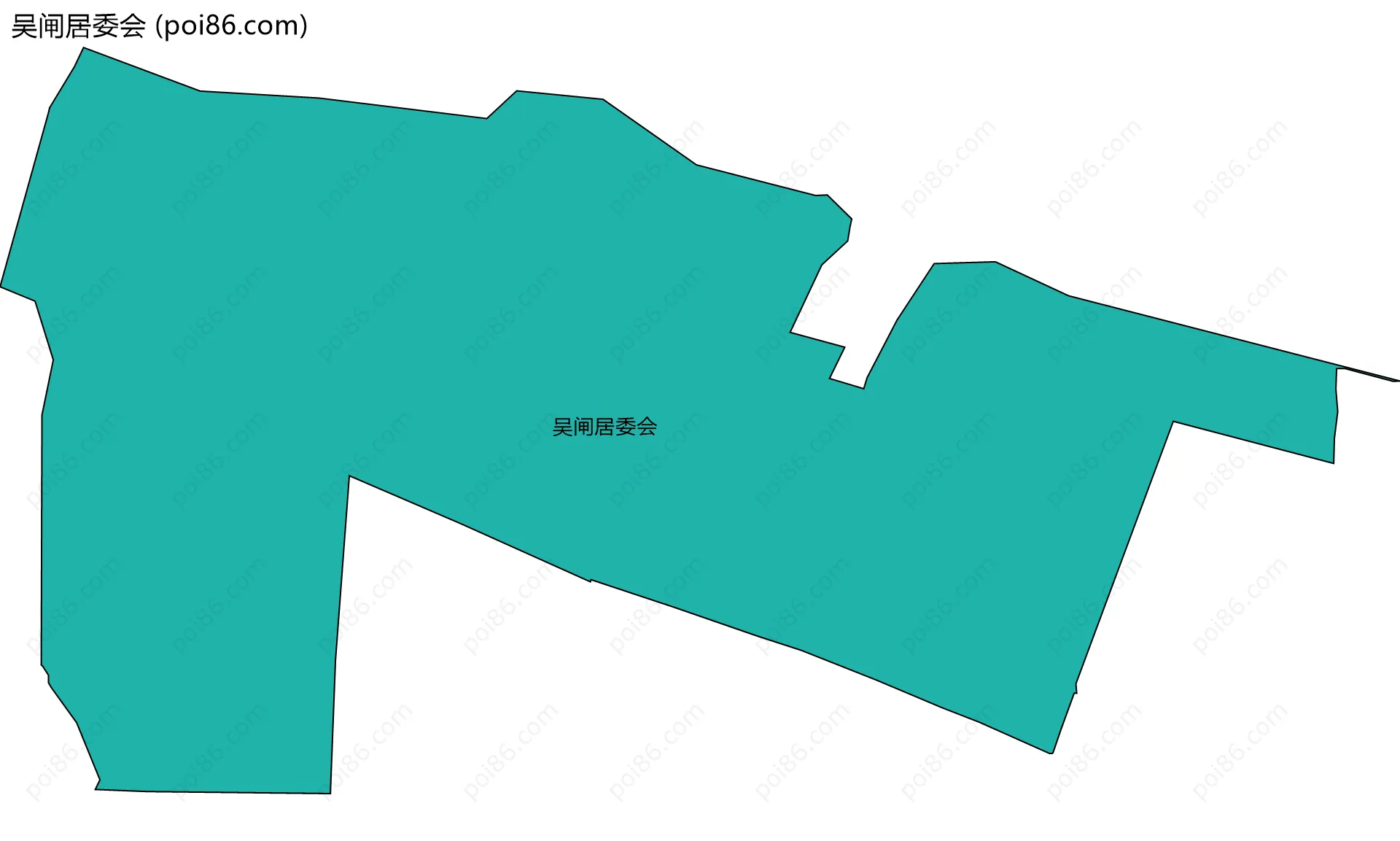 吴闸居委会边界地图