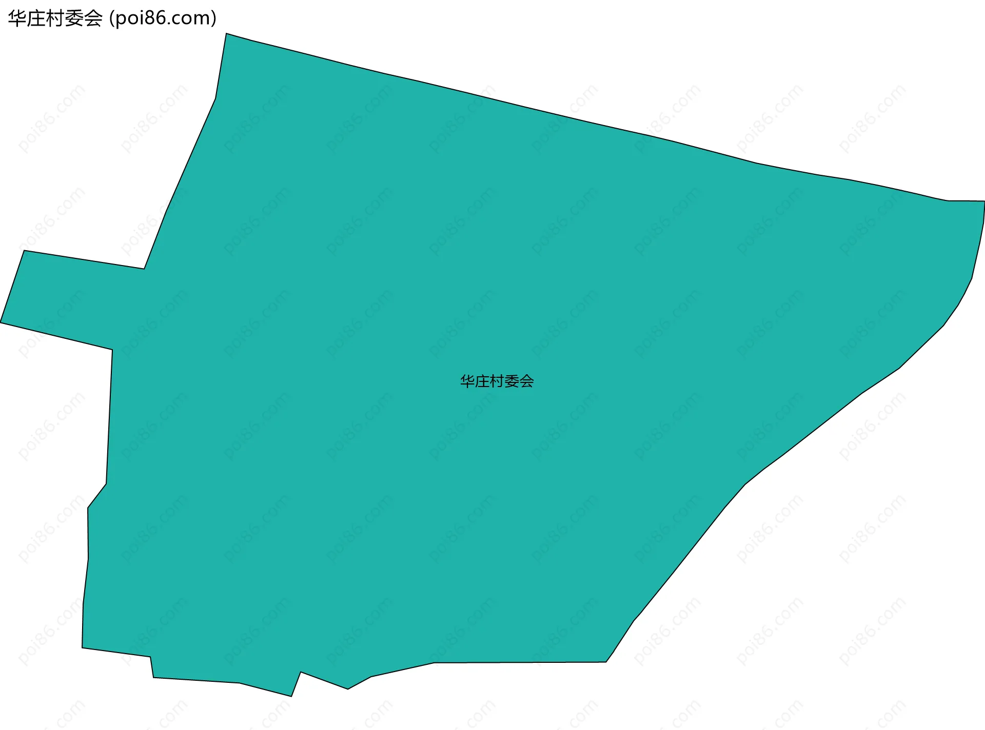 华庄村委会边界地图