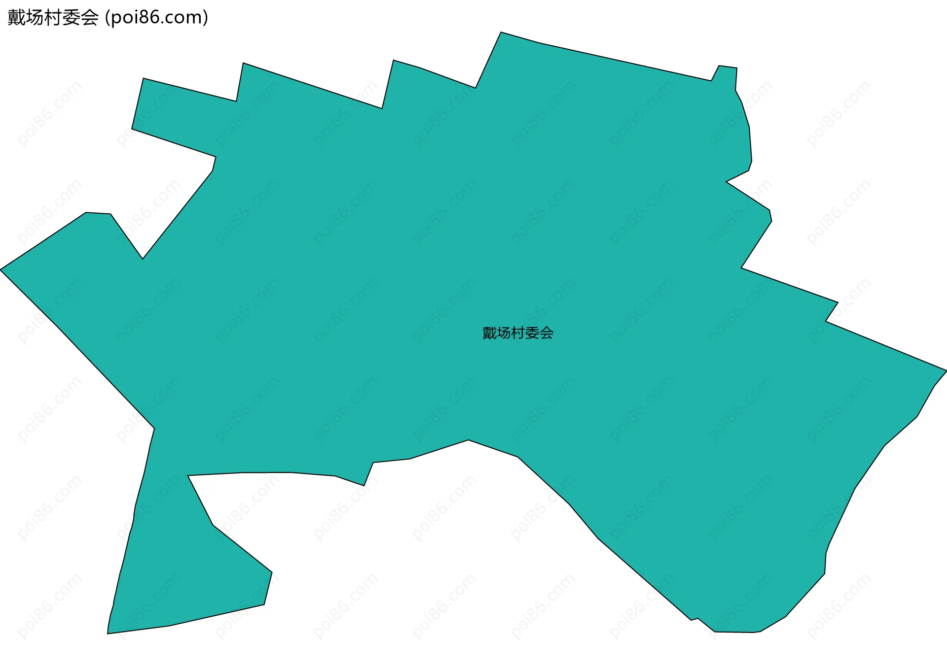 戴场村委会边界地图