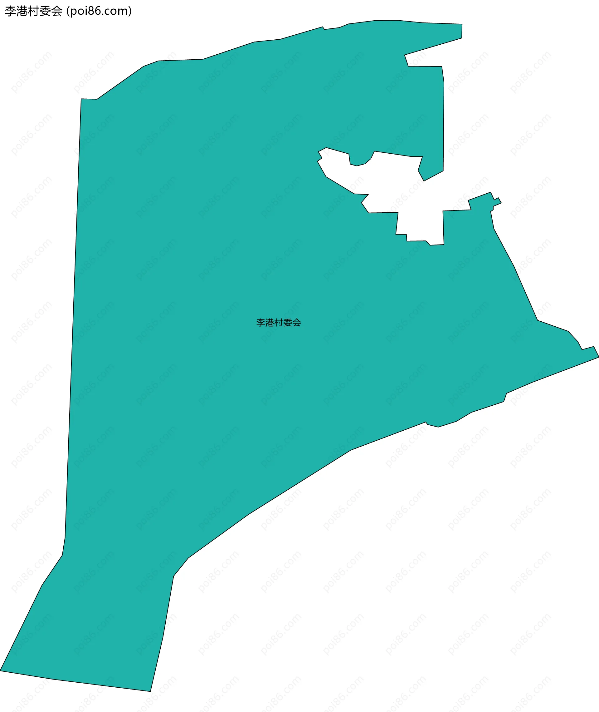 李港村委会边界地图