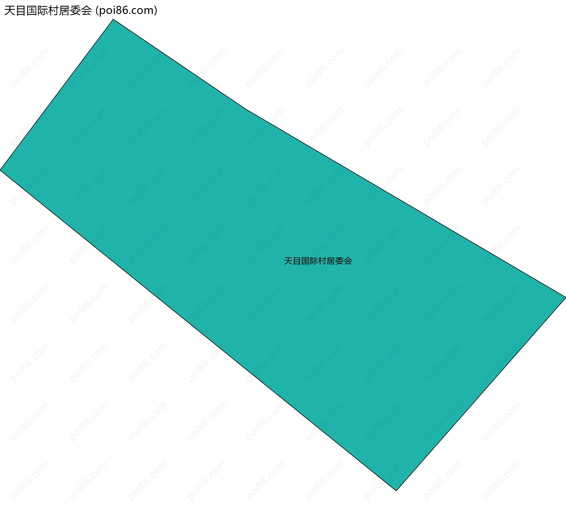 天目国际村居委会边界地图