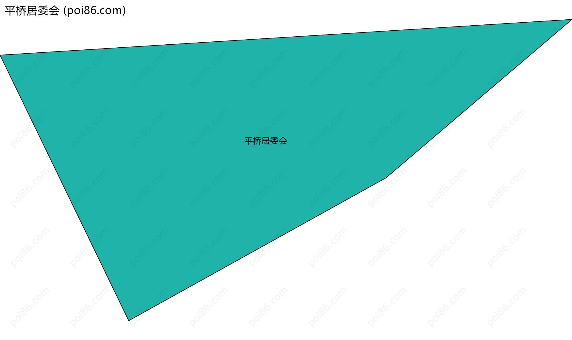 平桥居委会边界地图