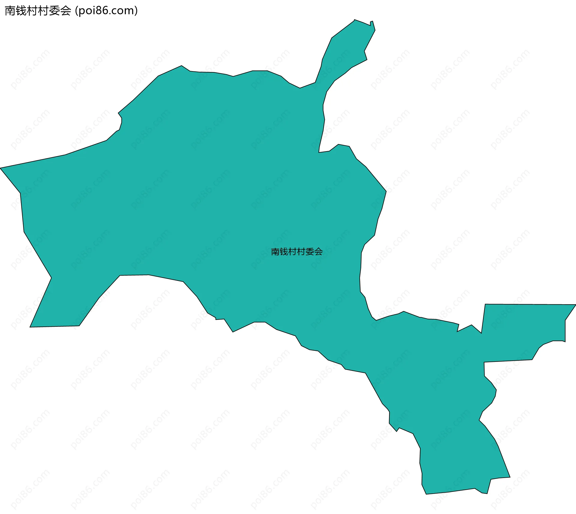 南钱村村委会边界地图