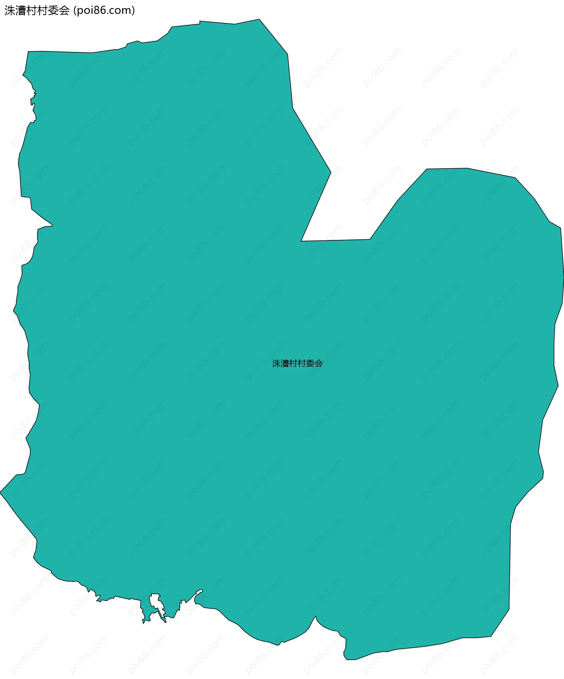 洙漕村村委会边界地图