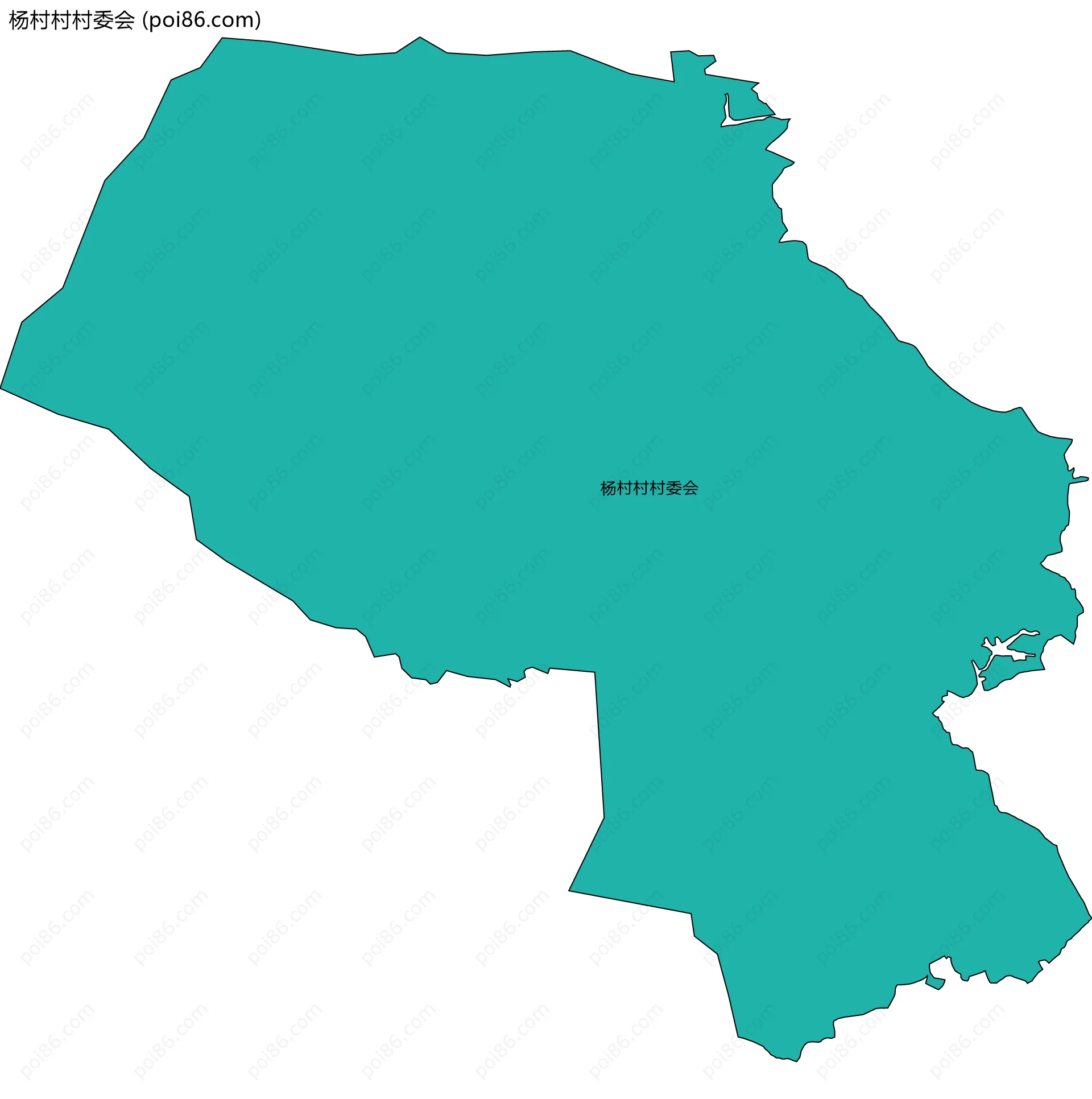 杨村村村委会边界地图