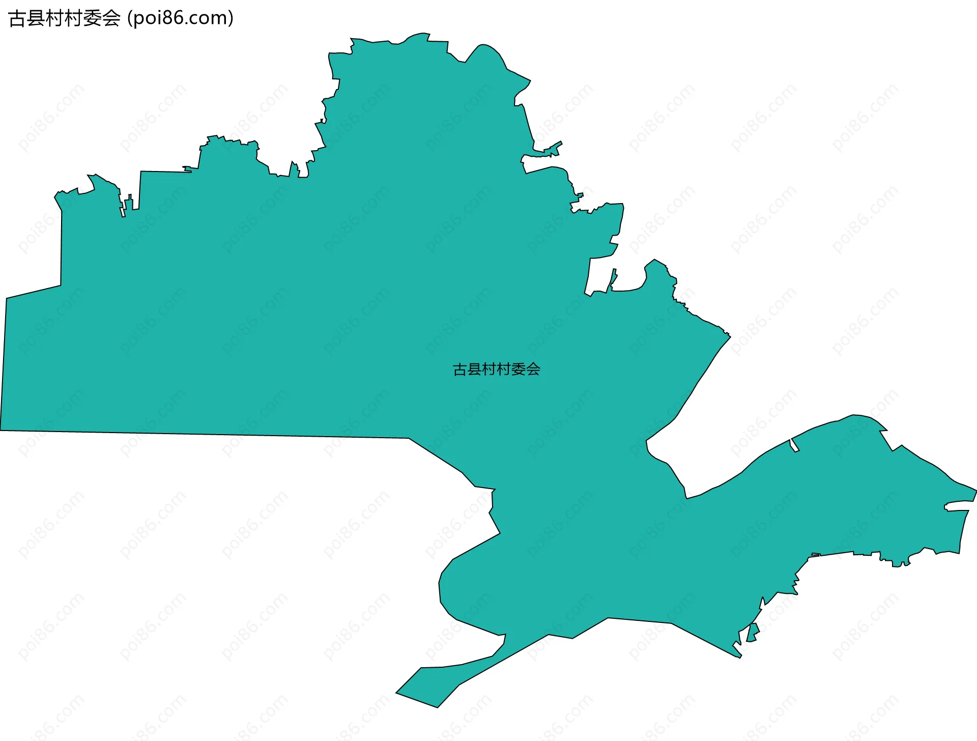 古县村村委会边界地图