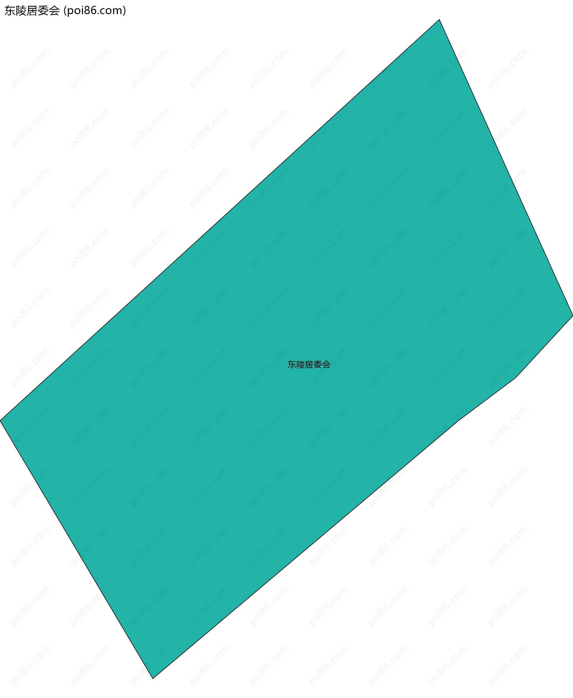 东陵居委会边界地图