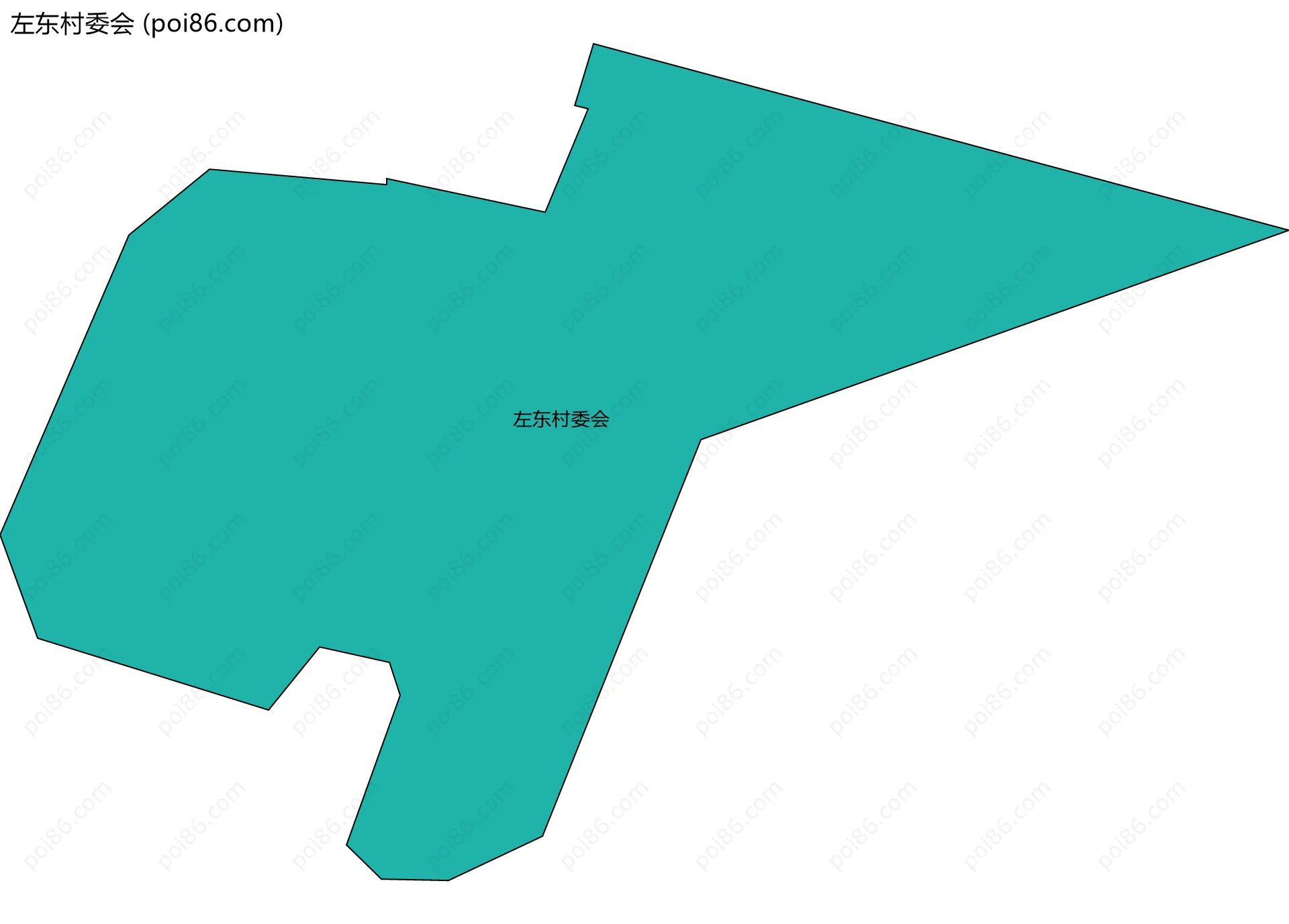 左东村委会边界地图
