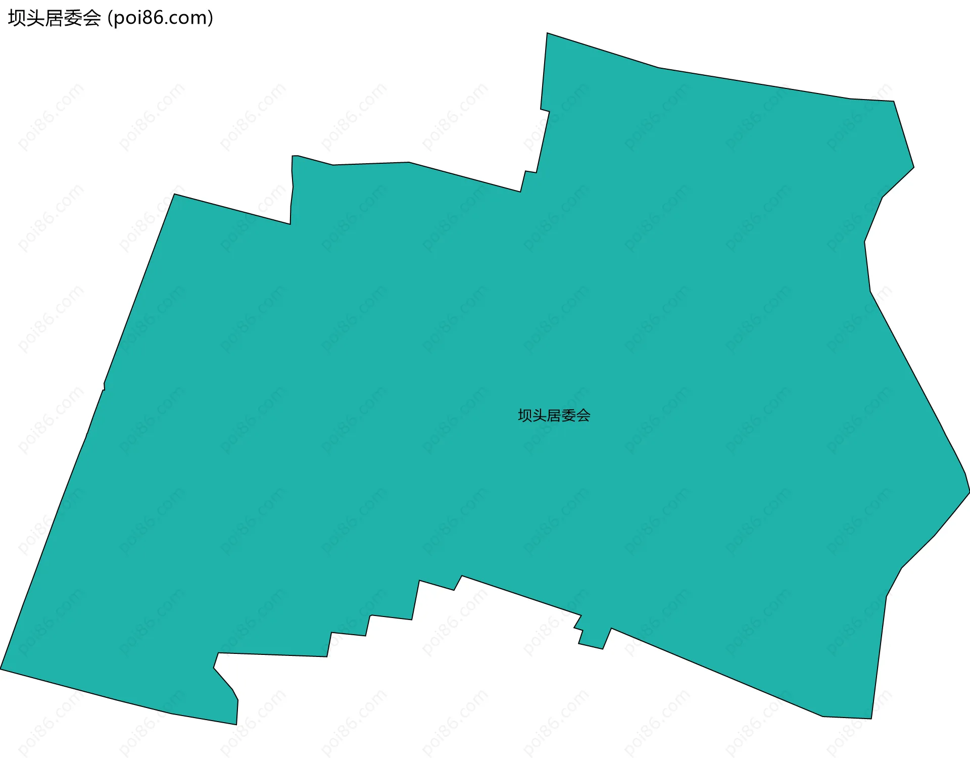 坝头居委会边界地图