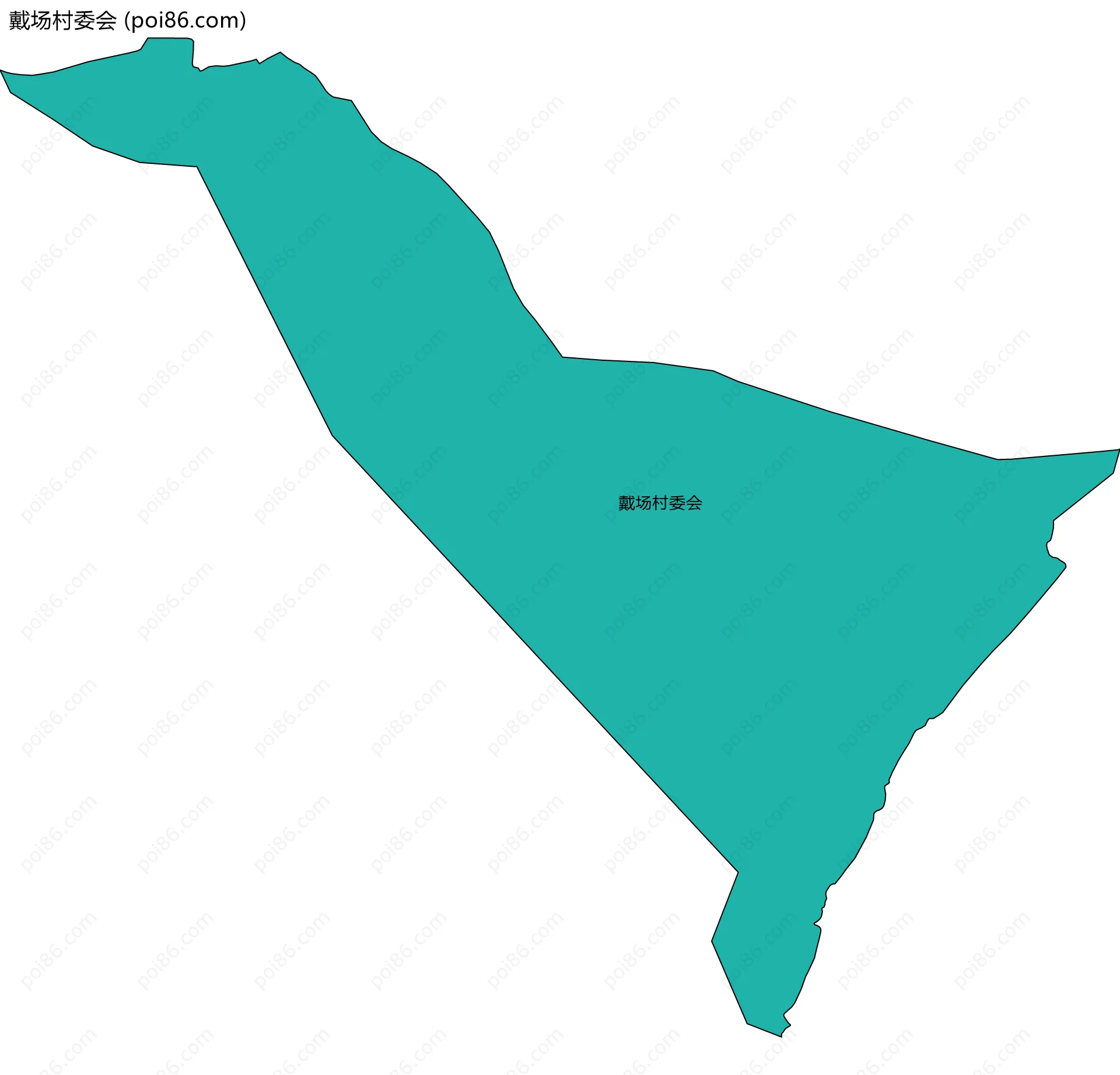 戴场村委会边界地图