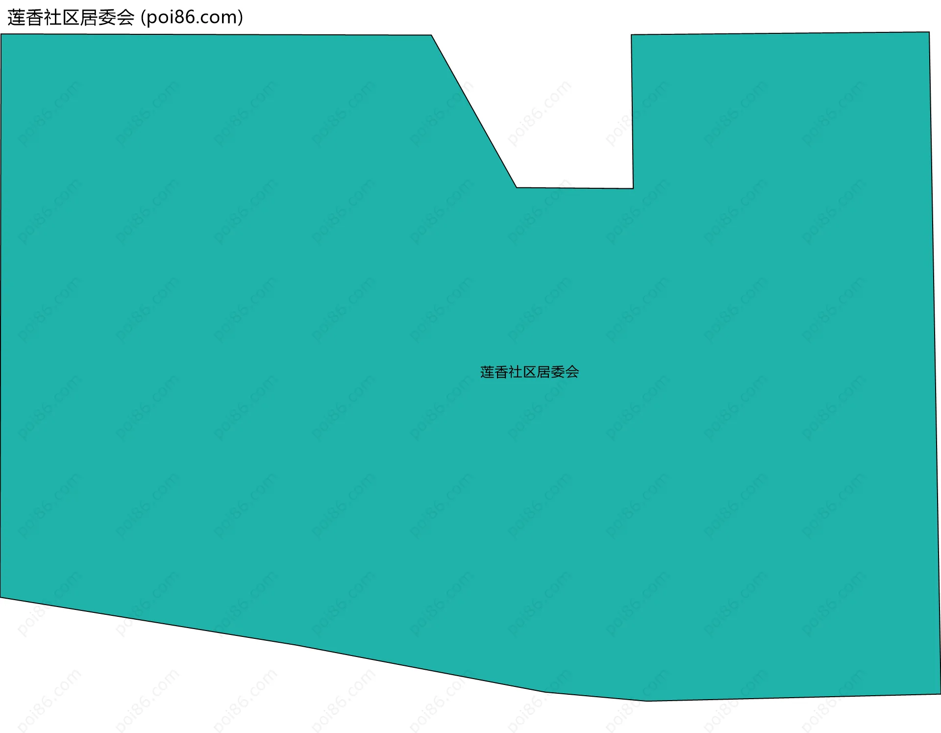 莲香社区居委会边界地图