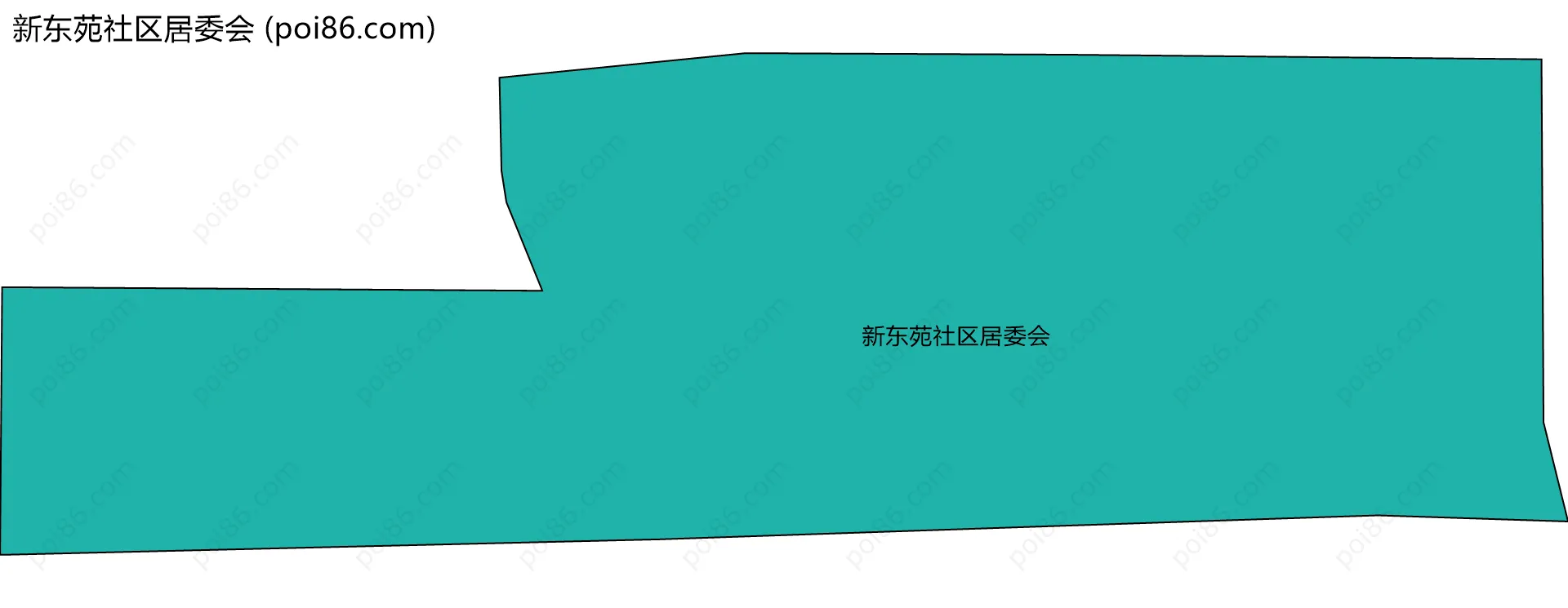 新东苑社区居委会边界地图