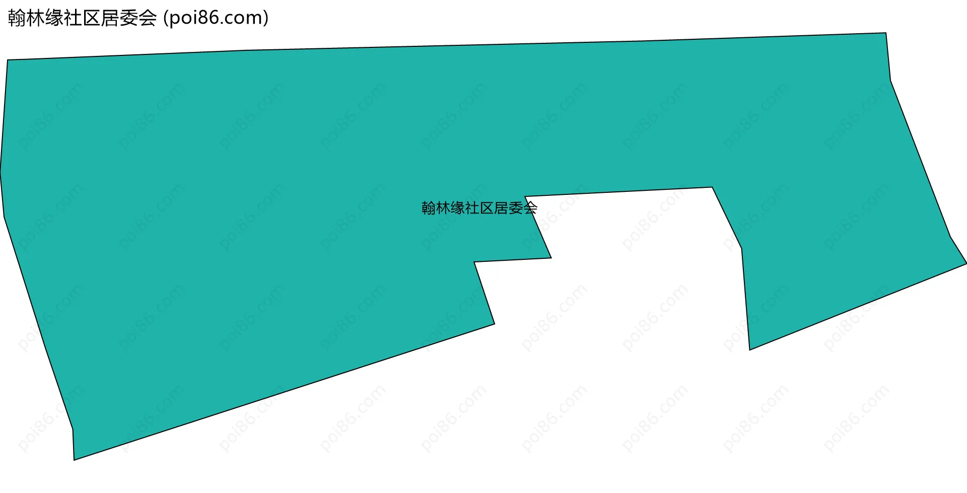 翰林缘社区居委会边界地图